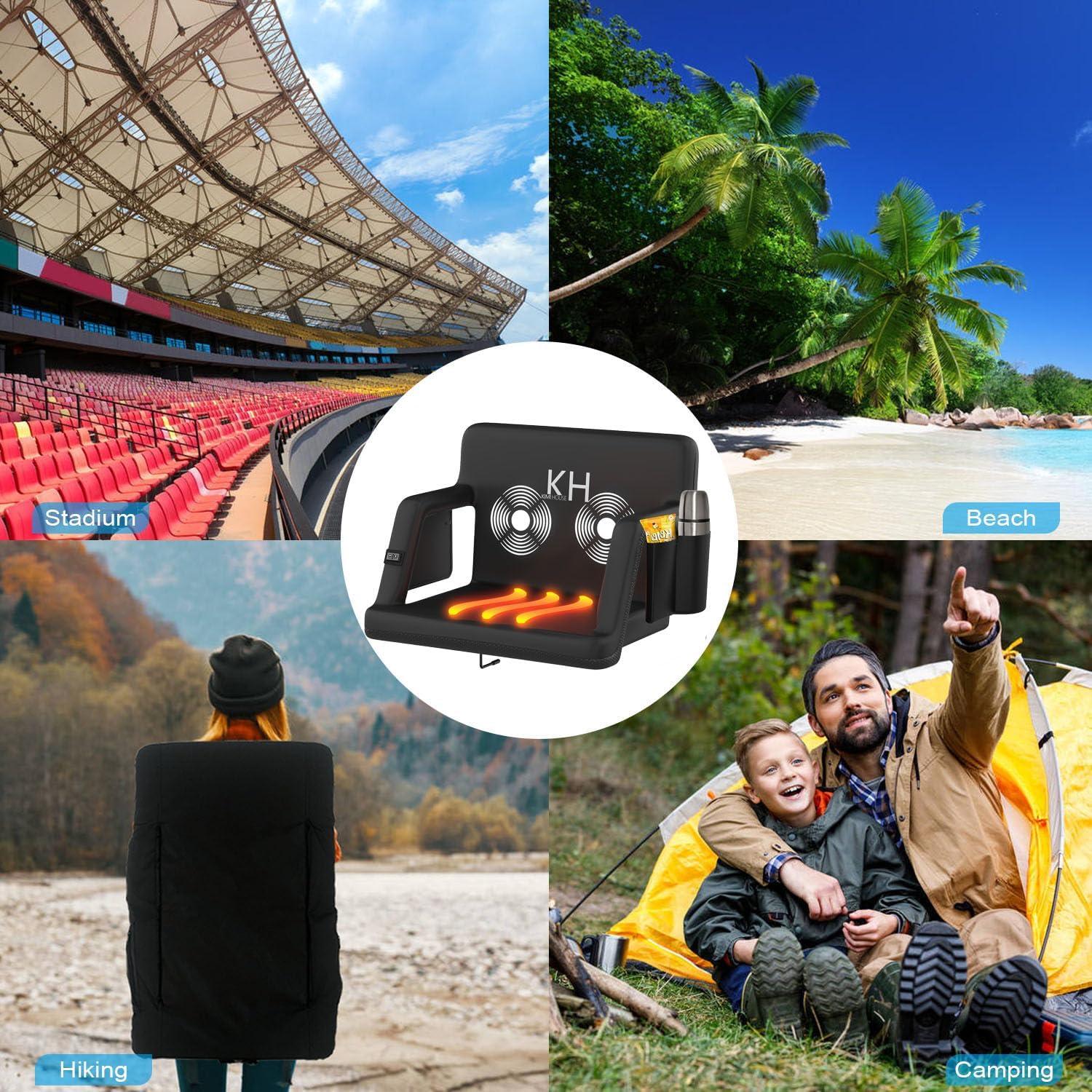 Asiento de Estadio KIMI HOUSE Calentado y Masaje Extra Ancho