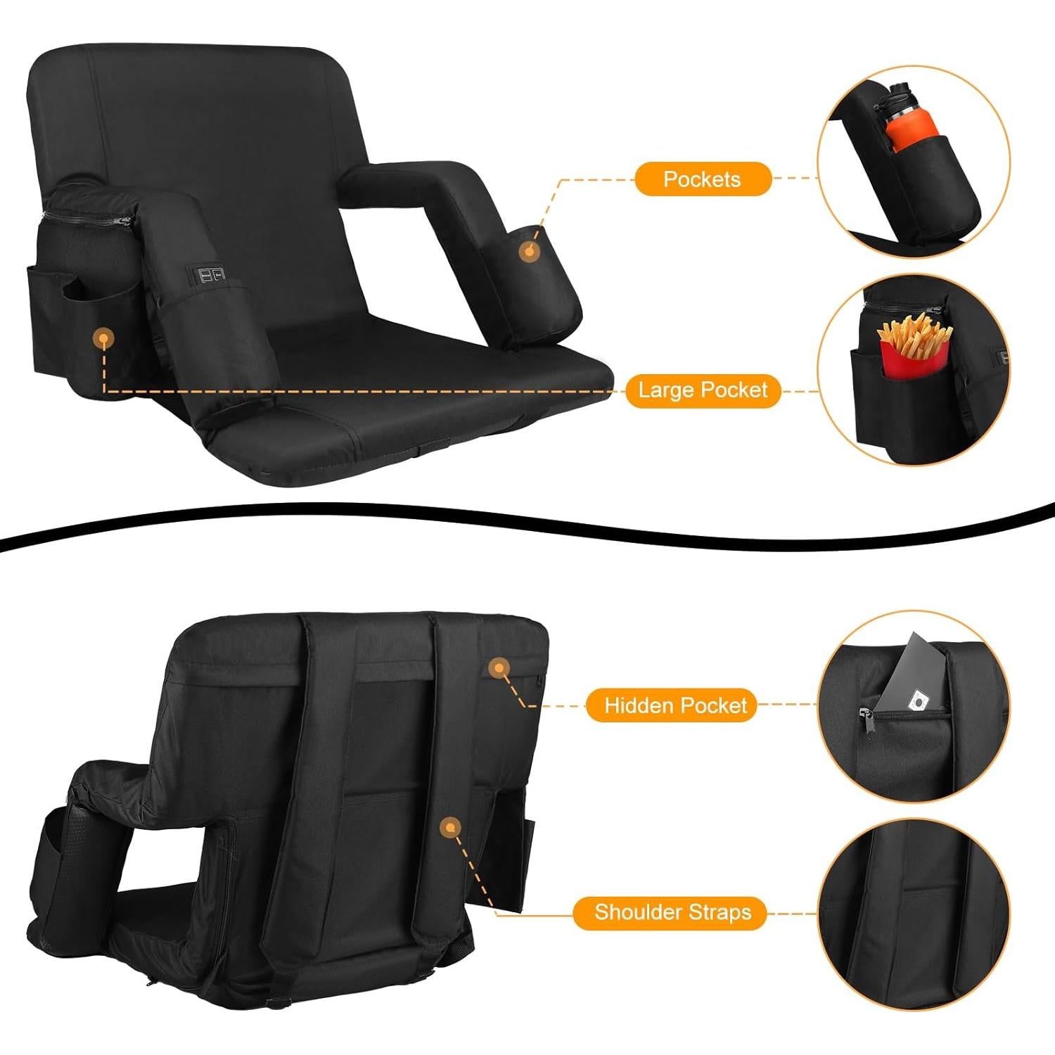 Asiento de Estadio Calentado Moteoza 63,5 cm 6 Posiciones