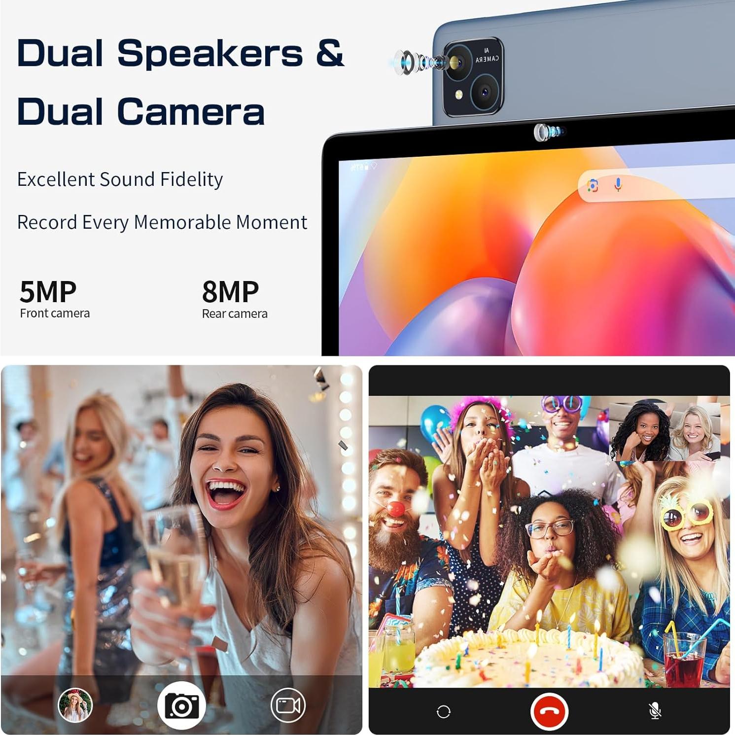 Tableta Android VOLENTEX M10 10" 12GB RAM 128GB 4G LTE Gris