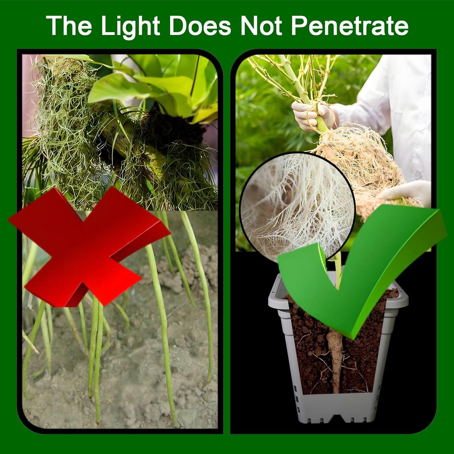 Maceta Cuadrada Gyfofix Gris-Blanco 25.4 cm con Drenaje