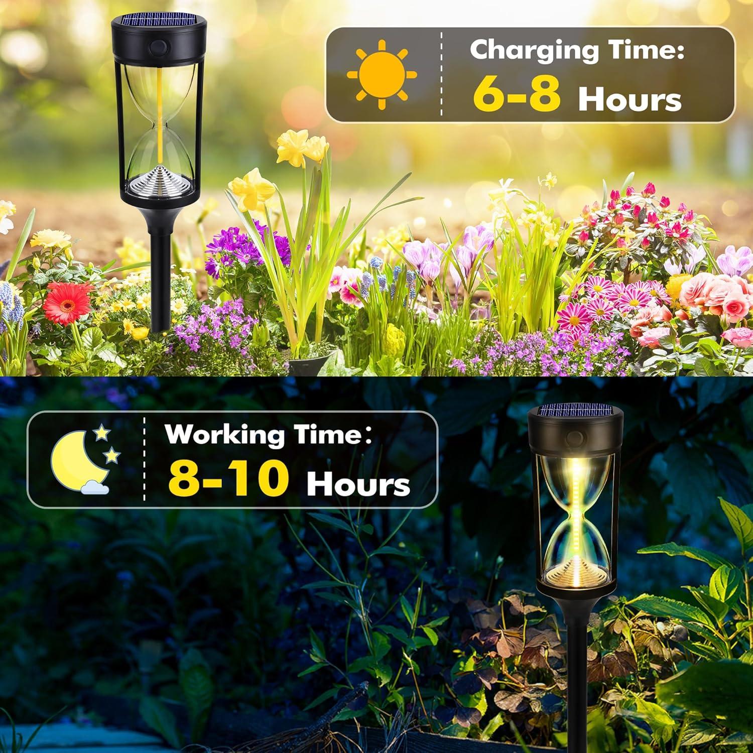 Luces Solares Toodour para Jardín - Paquete de 4, IP65