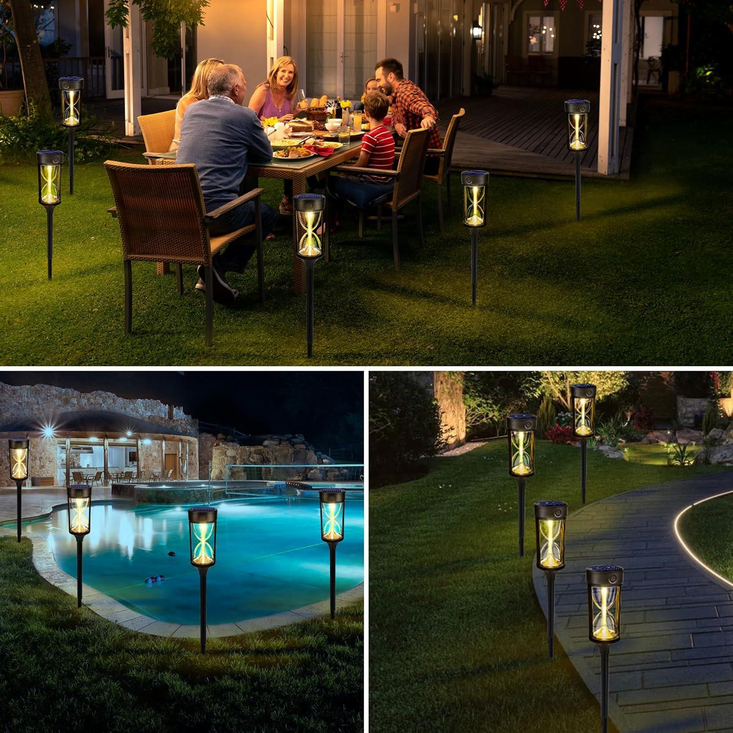 Luces Solares Toodour para Jardín - Paquete de 4, IP65