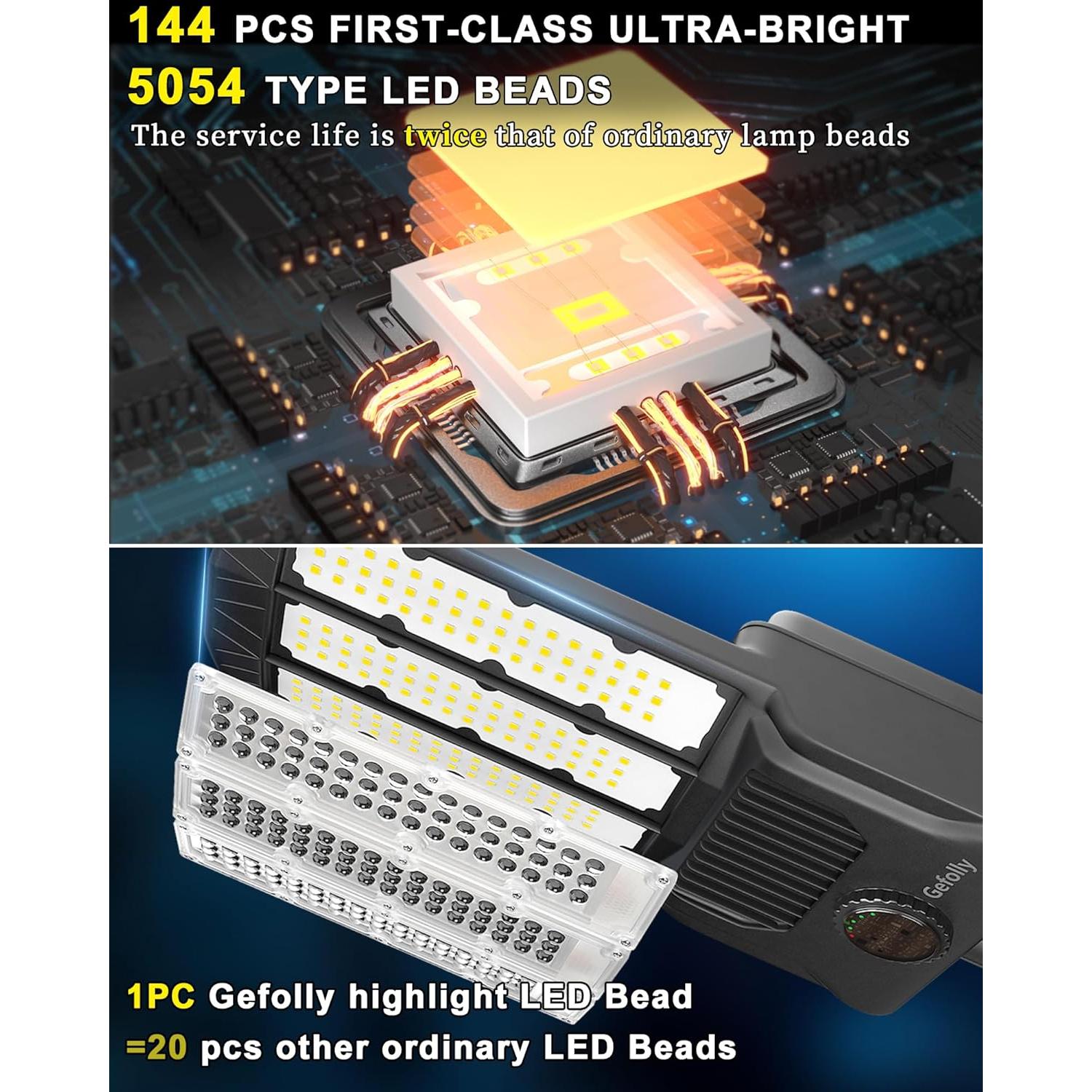 Luces Solares de Calle Gefolly SL-11000W 800000LM IP67 6500K