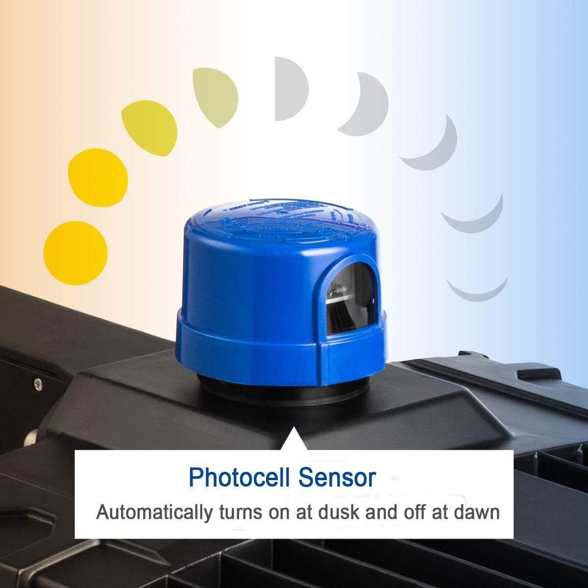 Luz de Estacionamiento LED Dusk to Dawn LEDMO 150W 19500lm 3 Paquete