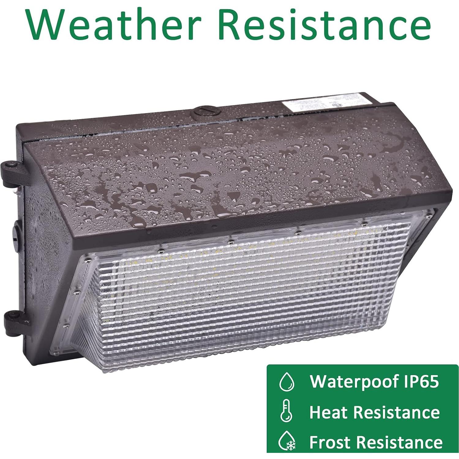 Luz de Pared LED 80W Tesoorda 10500LM IP65 Fotocélula