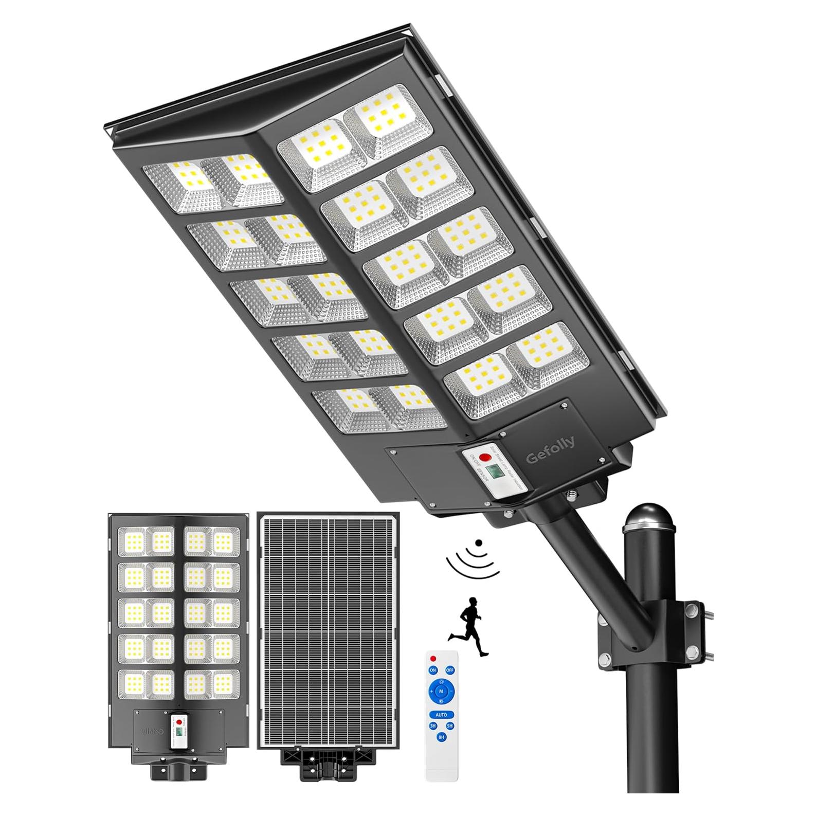 Luz Solar de Calle Gefolly SL-6200W 620000LM IP67 6500K