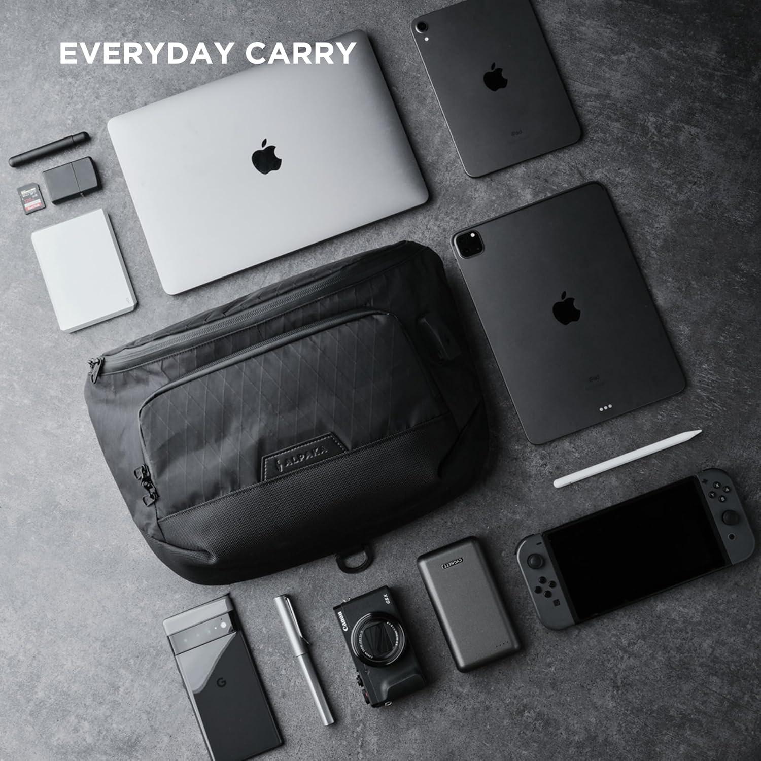 Bolsa de Mensajero Sling ALPAKA Bravo Max 8L Negro con RFID