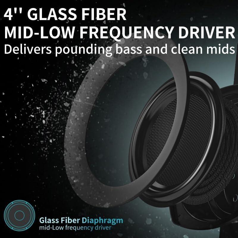 Altavoces de Estantería Bluetooth HOTMAY BS1 75W 4" Negro