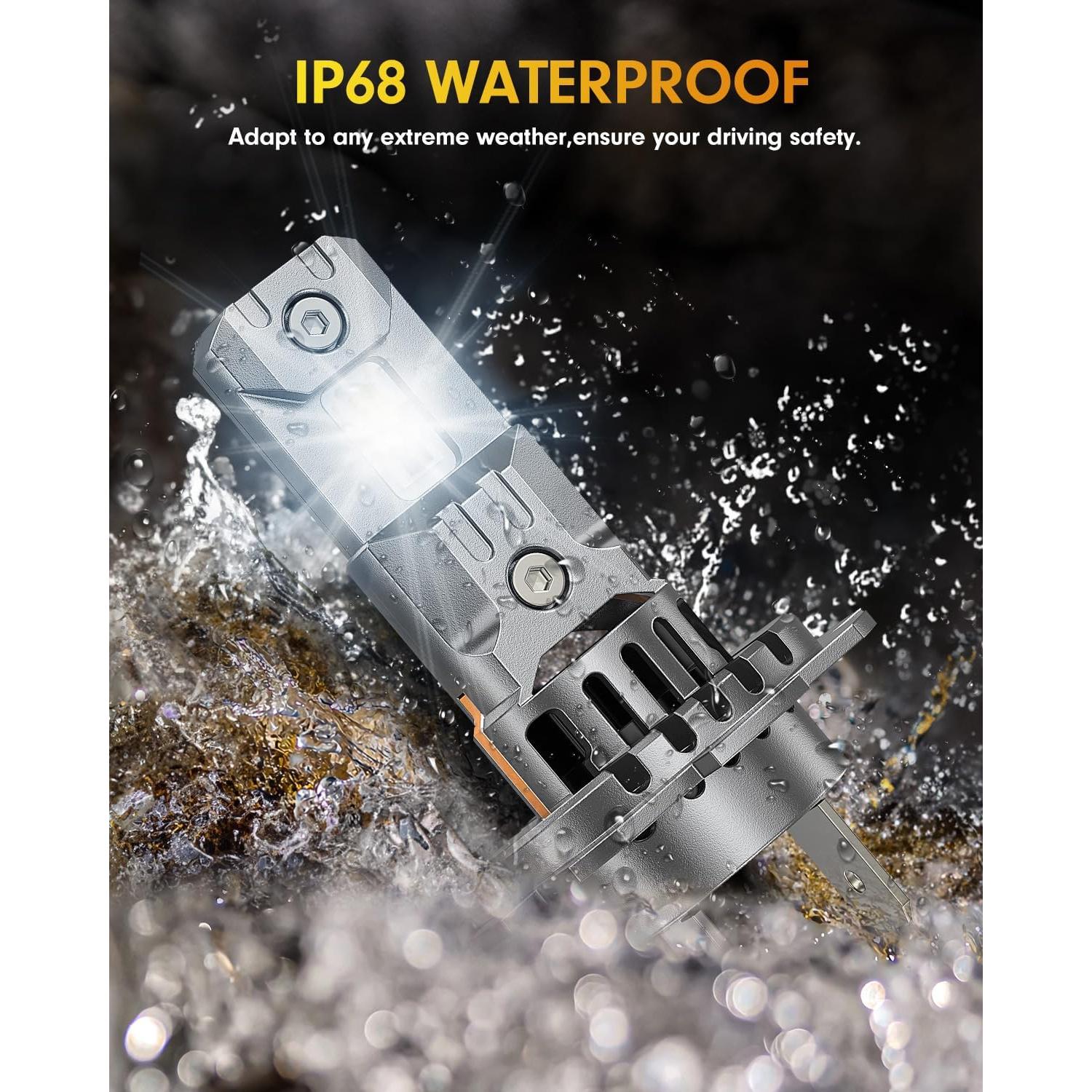 Bombillas H7 FAHREN 60000LM 6500K IP68 Pack de 2