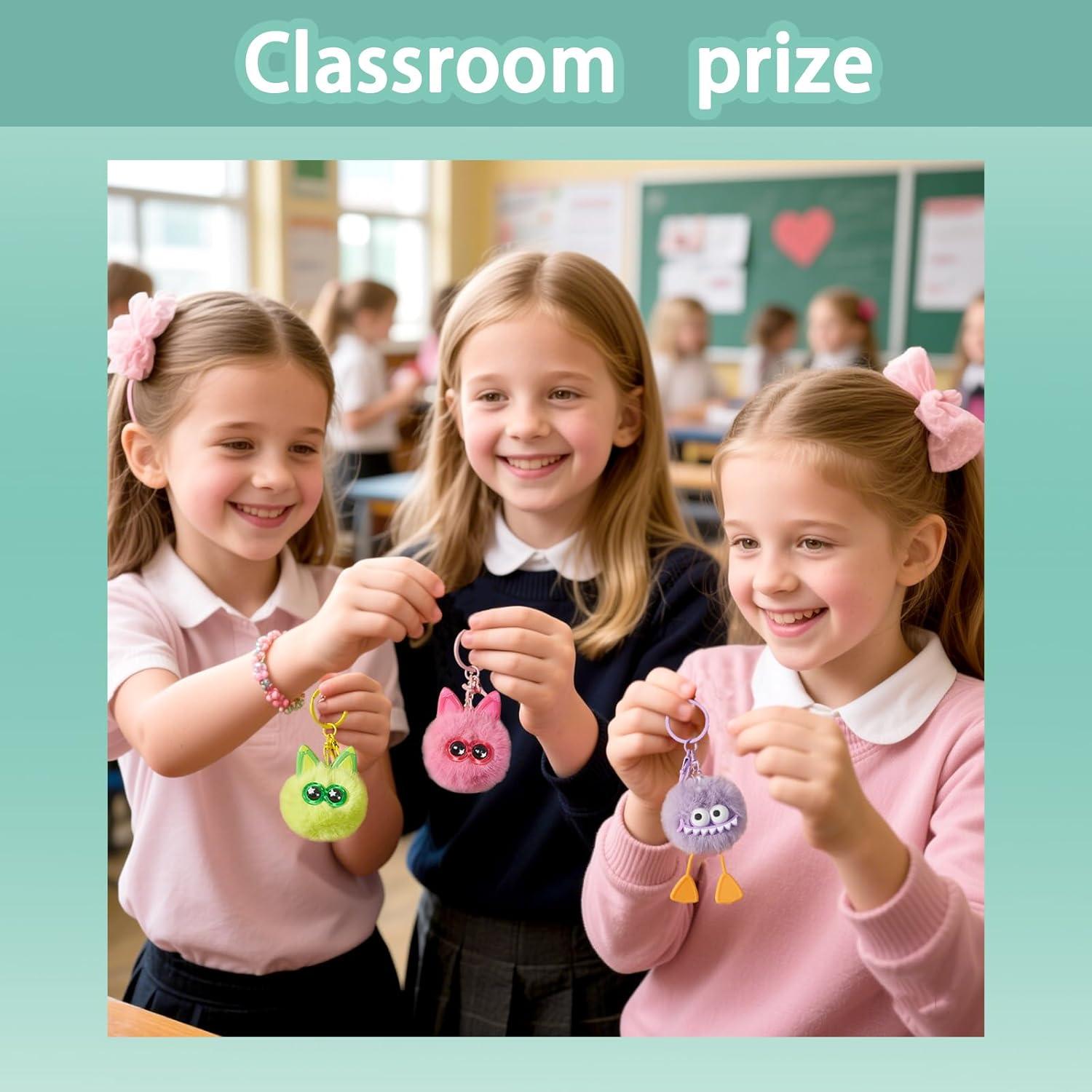 18 Llaveros de Peluche OMyFav para Niños - Regalos Cumpleaños