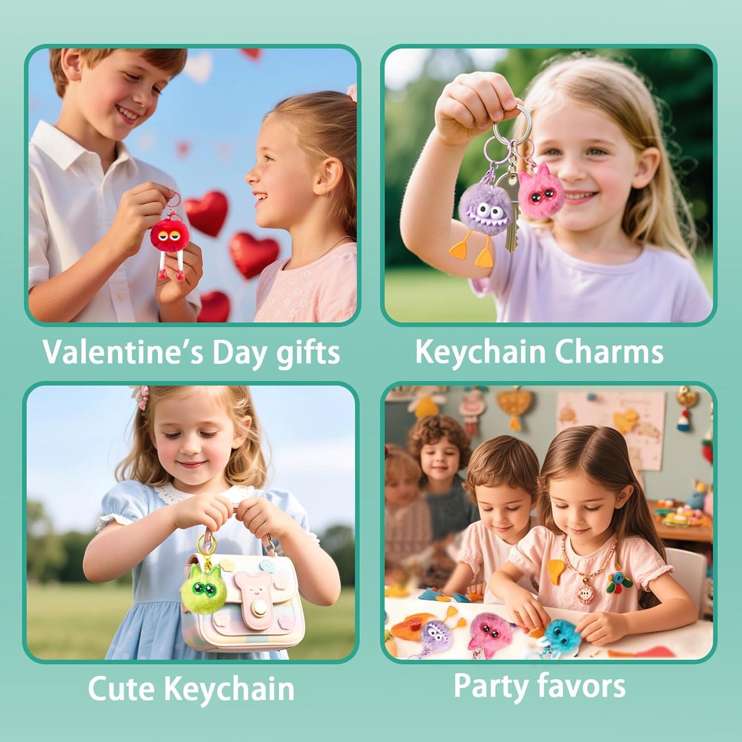 18 Llaveros de Peluche OMyFav para Niños - Regalos Cumpleaños