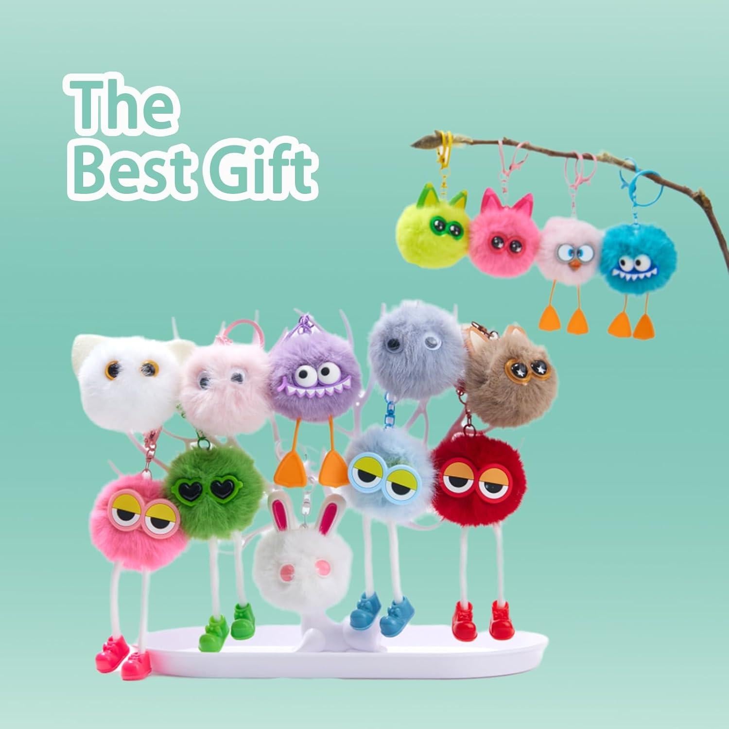 18 Llaveros de Peluche OMyFav para Niños - Regalos Cumpleaños