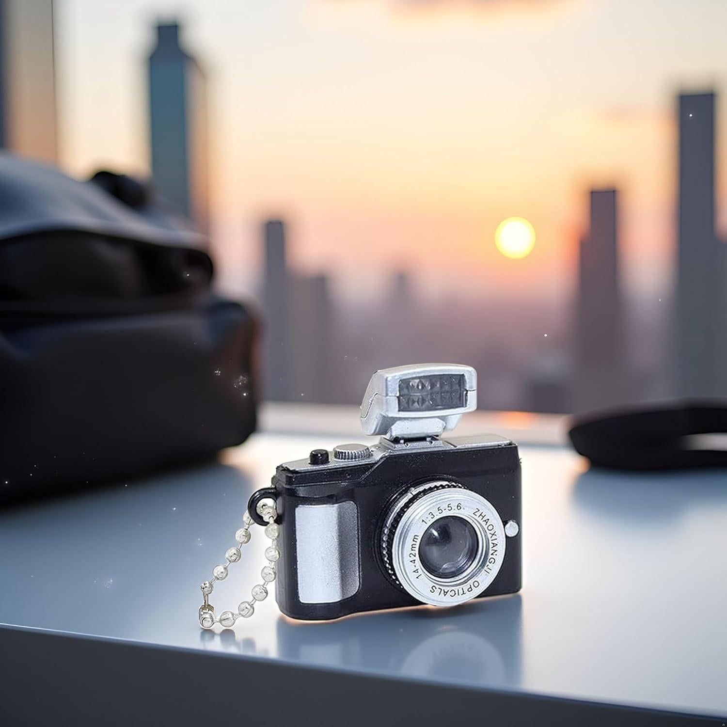 Llavero de cámara miniatura Wentoenapp con linterna y sonido