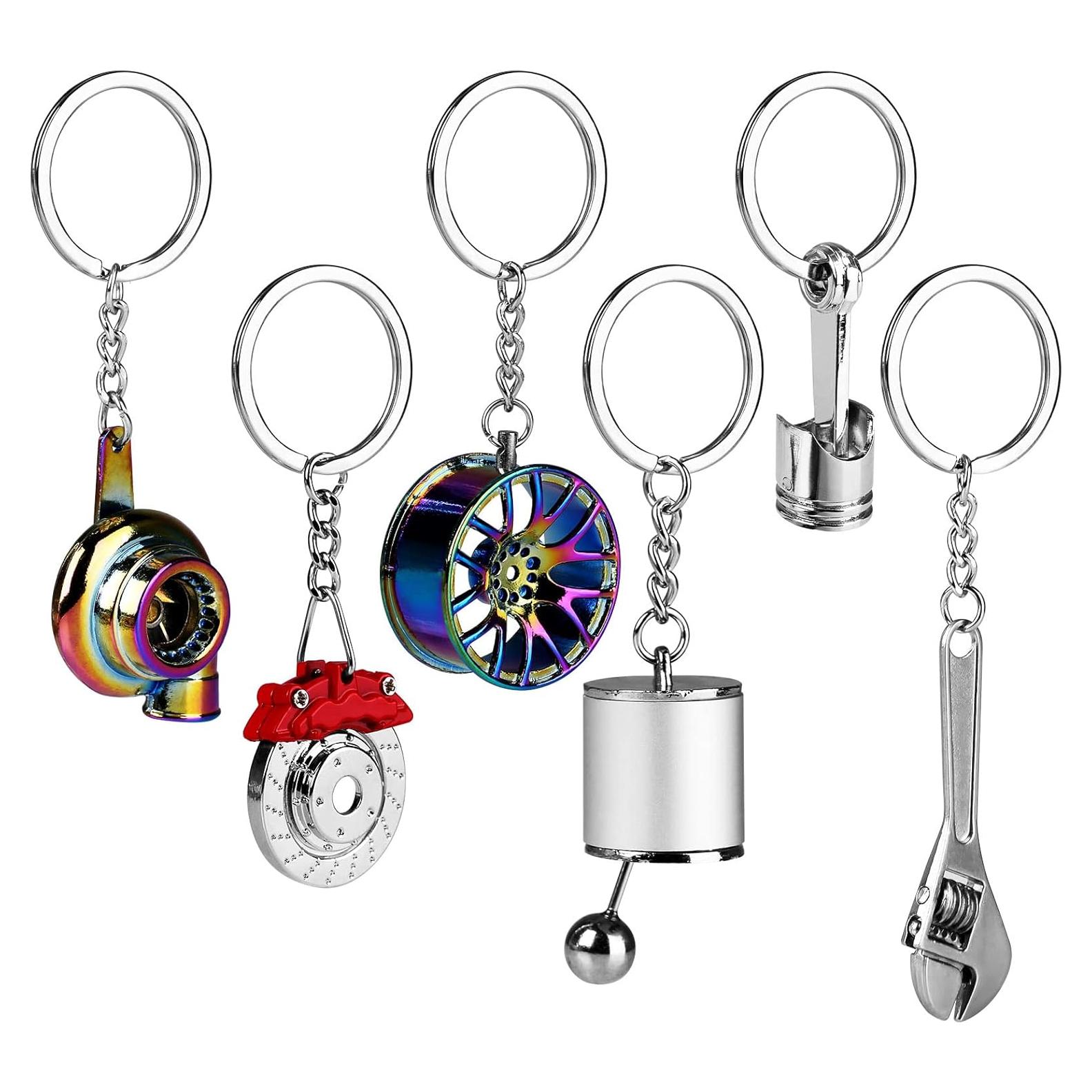 Llavero de Metal HNYYZL 6 Piezas Temáticas de Automóvil