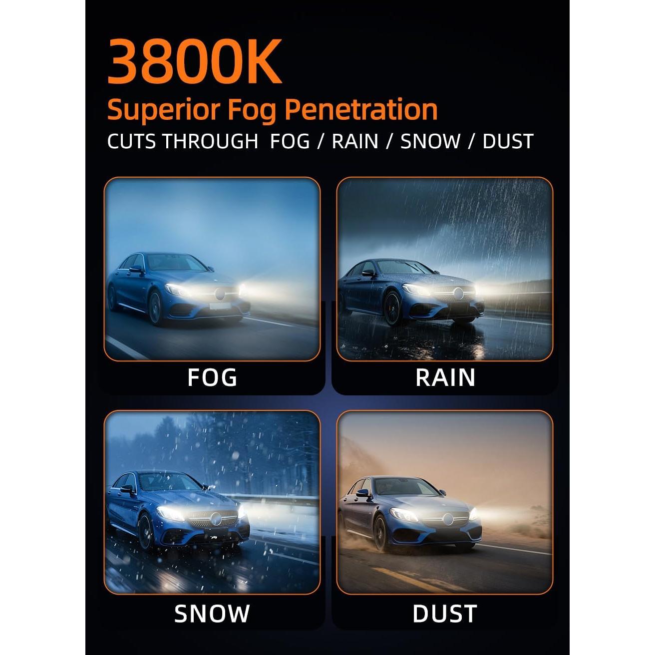 Bombillas Halógenas H7 Wideep 55W 3800K 2 Piezas Reemplazo