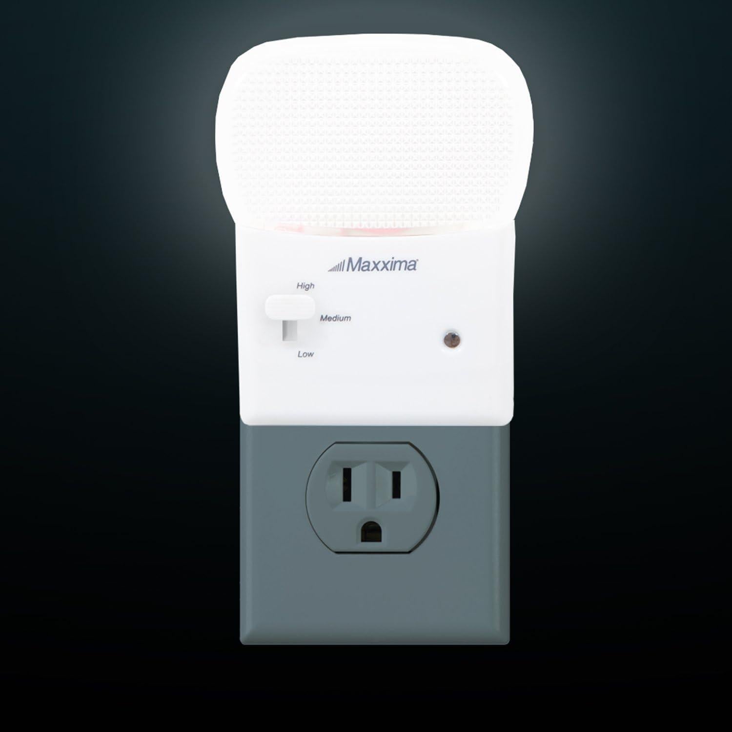 Luz Nocturna LED Maxxima MLN-50DMR con Sensor Crepúsculo - Paquete de 2