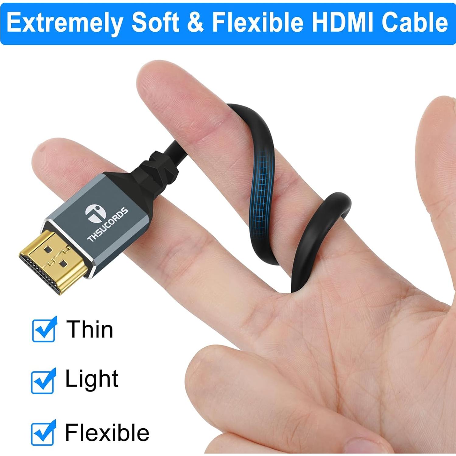 Cable Micro HDMI a HDMI 0.5M Jinglong 8K 60Hz 48Gbps