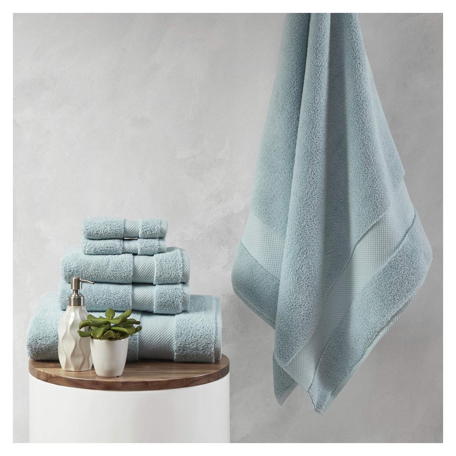 Conjunto de Toallas de Baño Madison Park 6 Piezas 100% Algodón