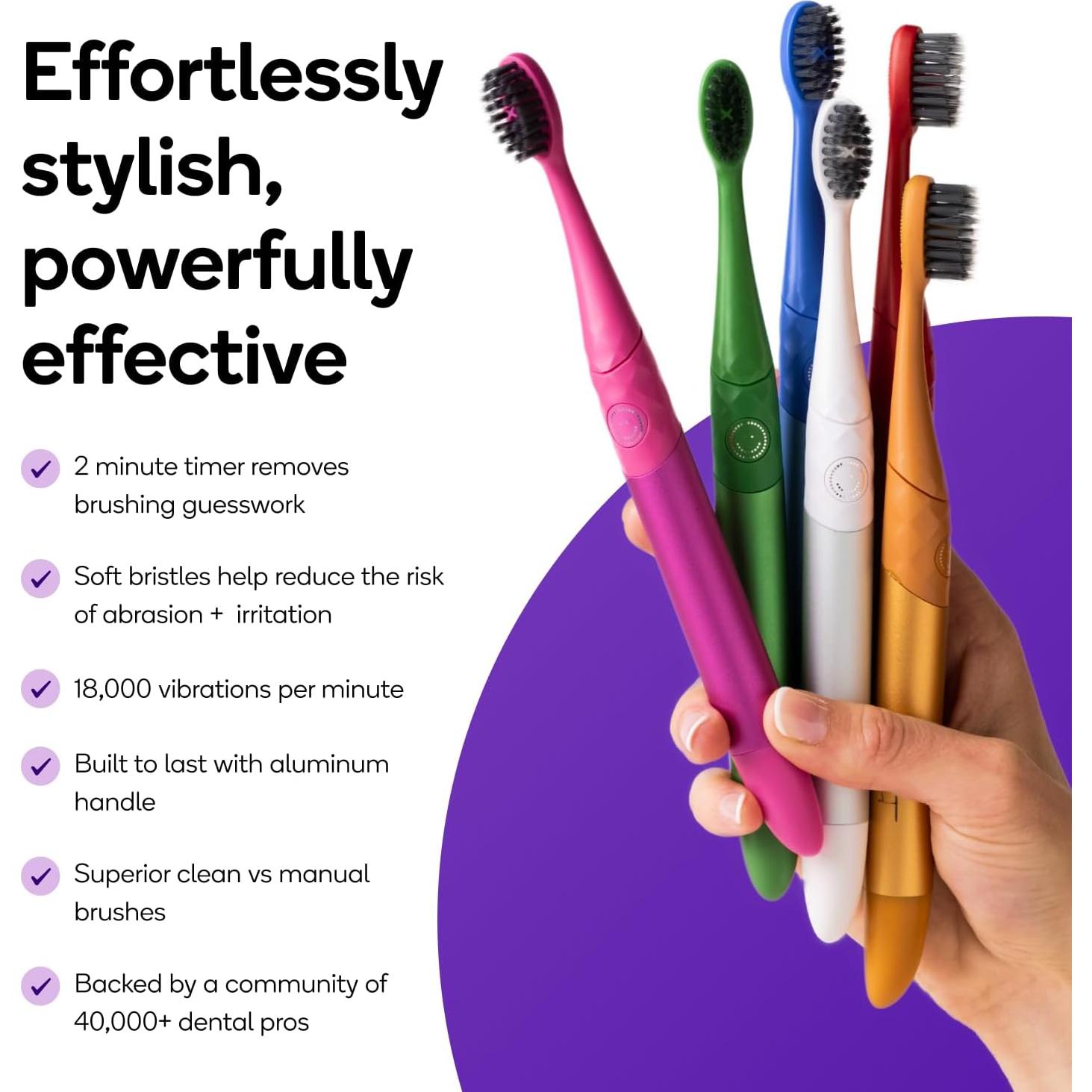 Cepillo de dientes eléctrico Burst Nova Azul - Blanqueamiento 18000 VPM