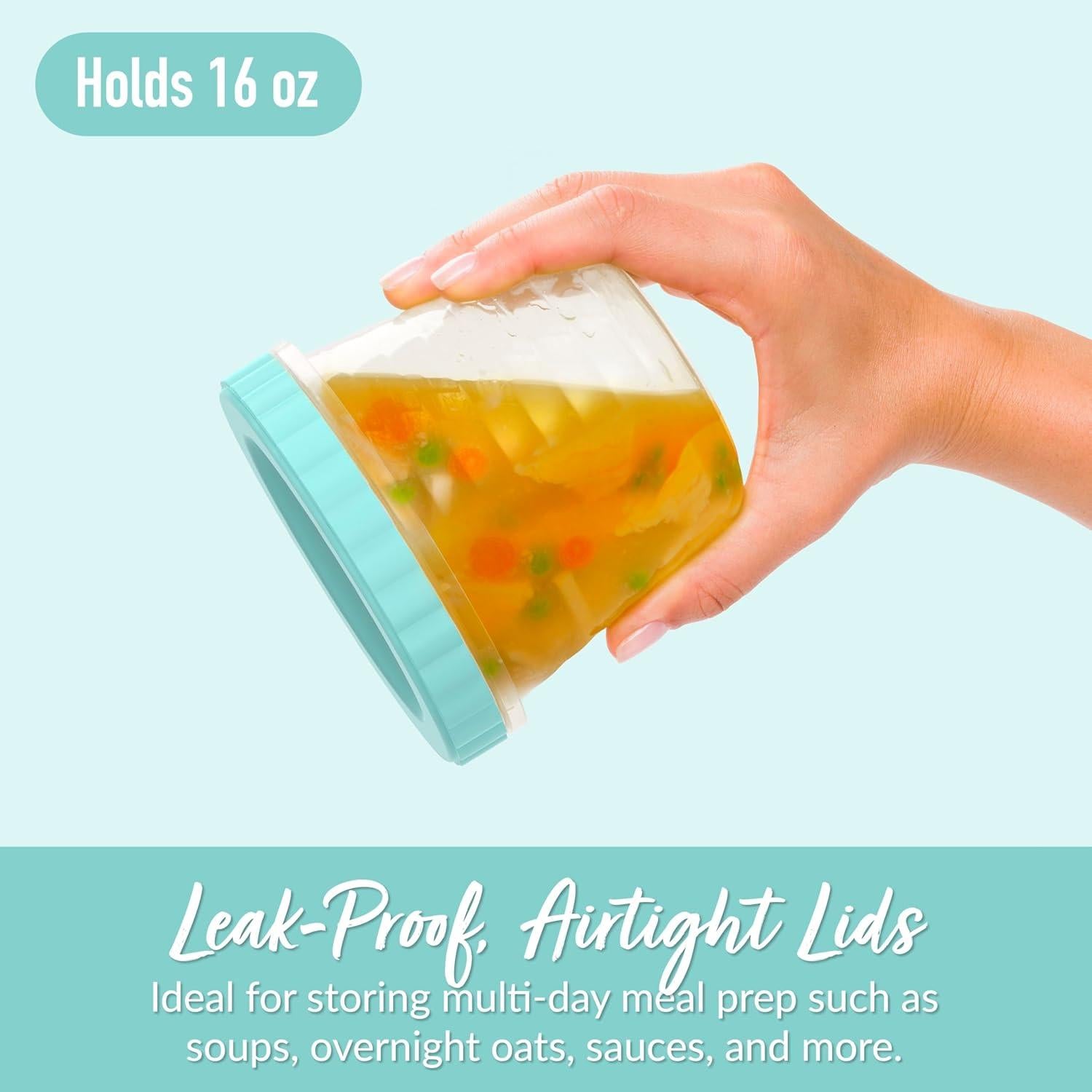 Contenedores Deli Bentgo - 20 Piezas 473 ml a Prueba de Fugas