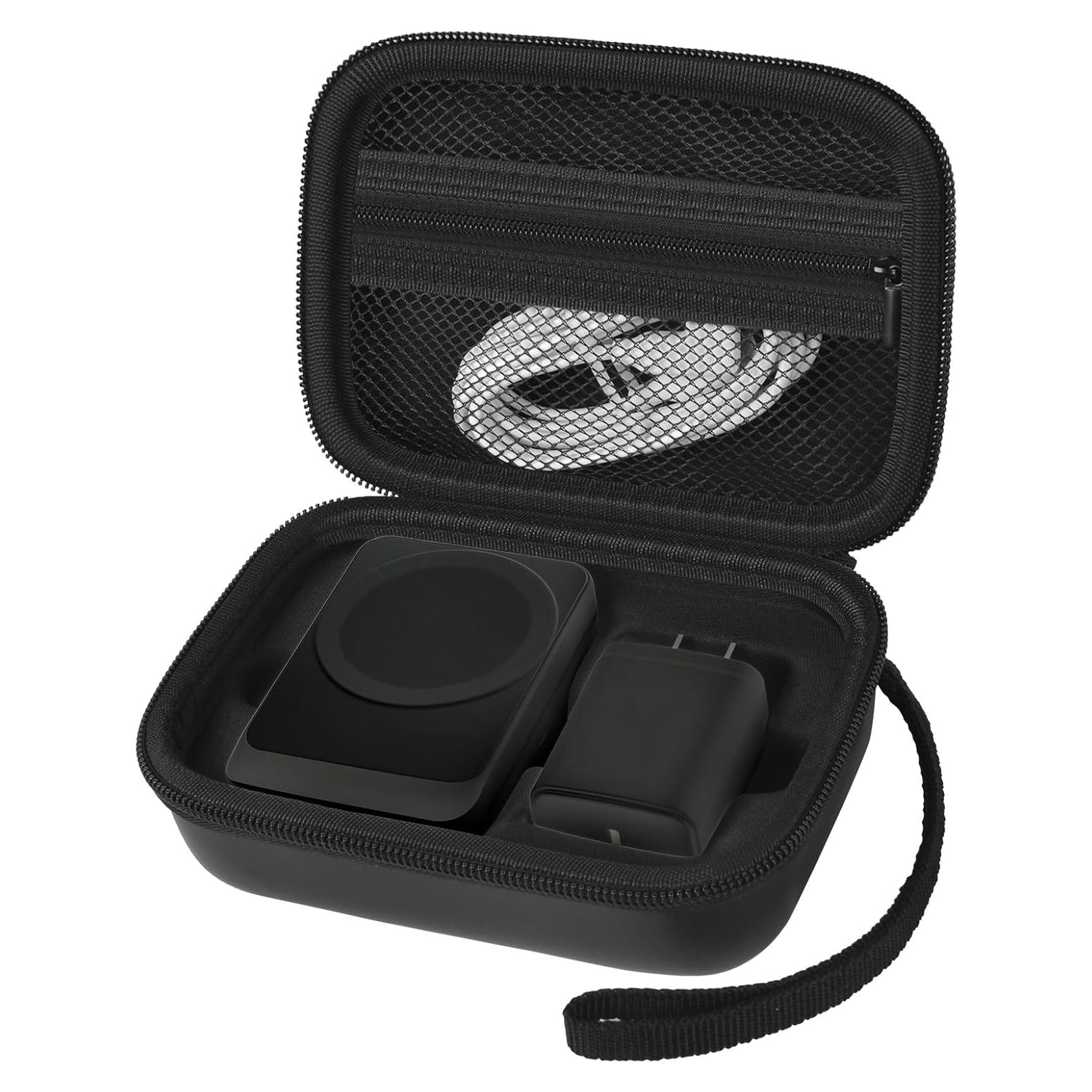 Funda de Almacenamiento Casmilee para Cargador MagSafe 3 en 1 - Negro
