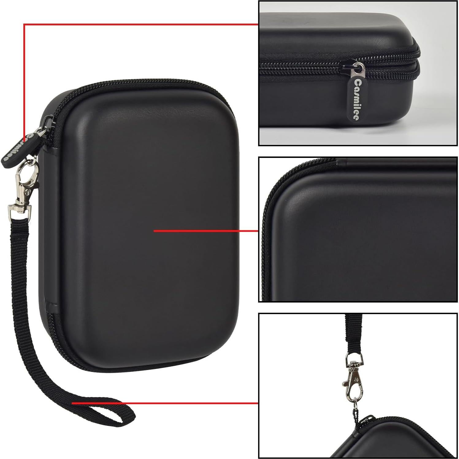 Funda de Almacenamiento Casmilee para Cargador MagSafe 3 en 1 - Negro