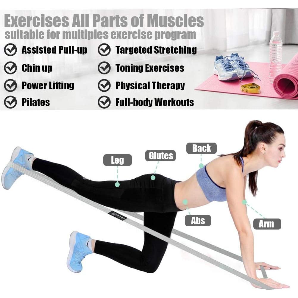 Conjunto de Bandas de Resistencia Largas GAIYAH FITNESS 4 Unidades