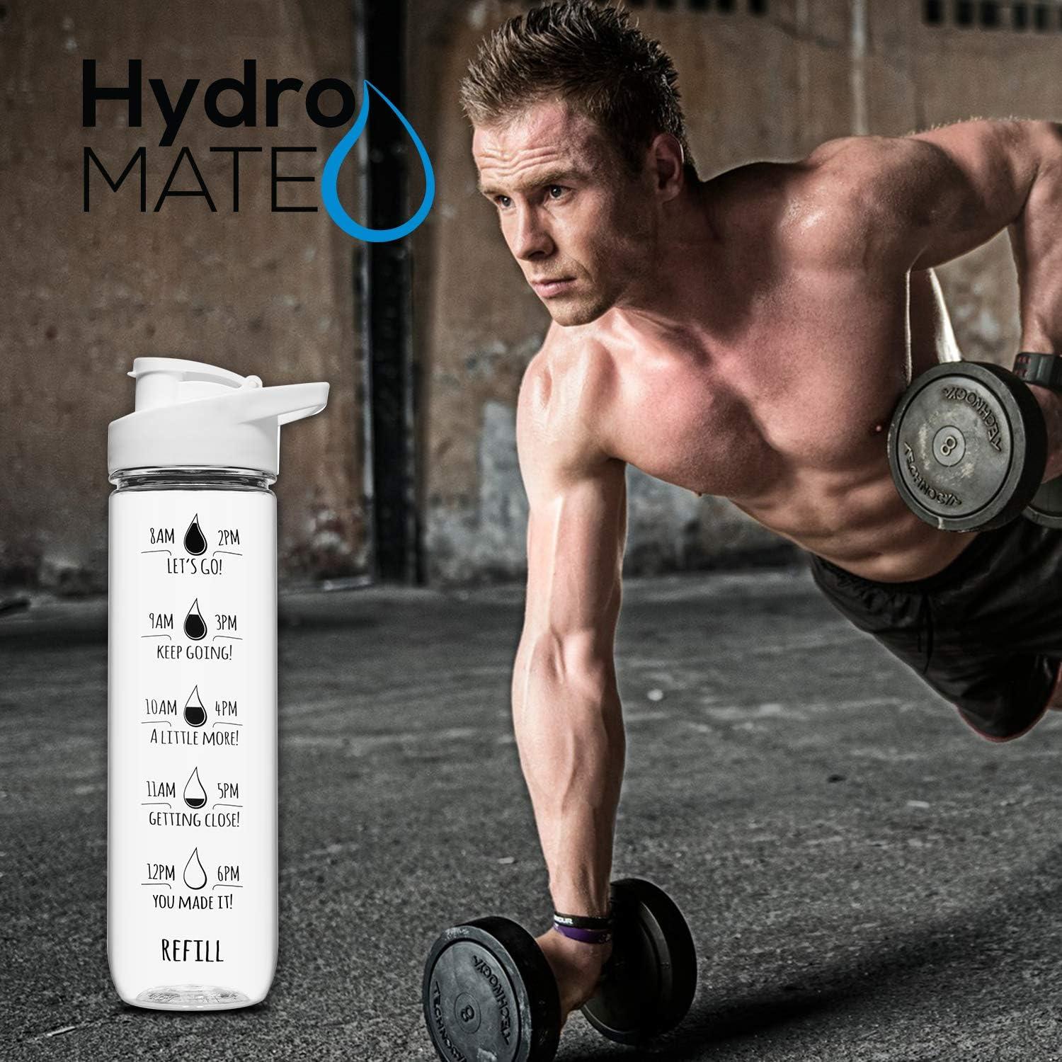 Botella de Agua Motivacional NatureWorks HydroMATE 1L