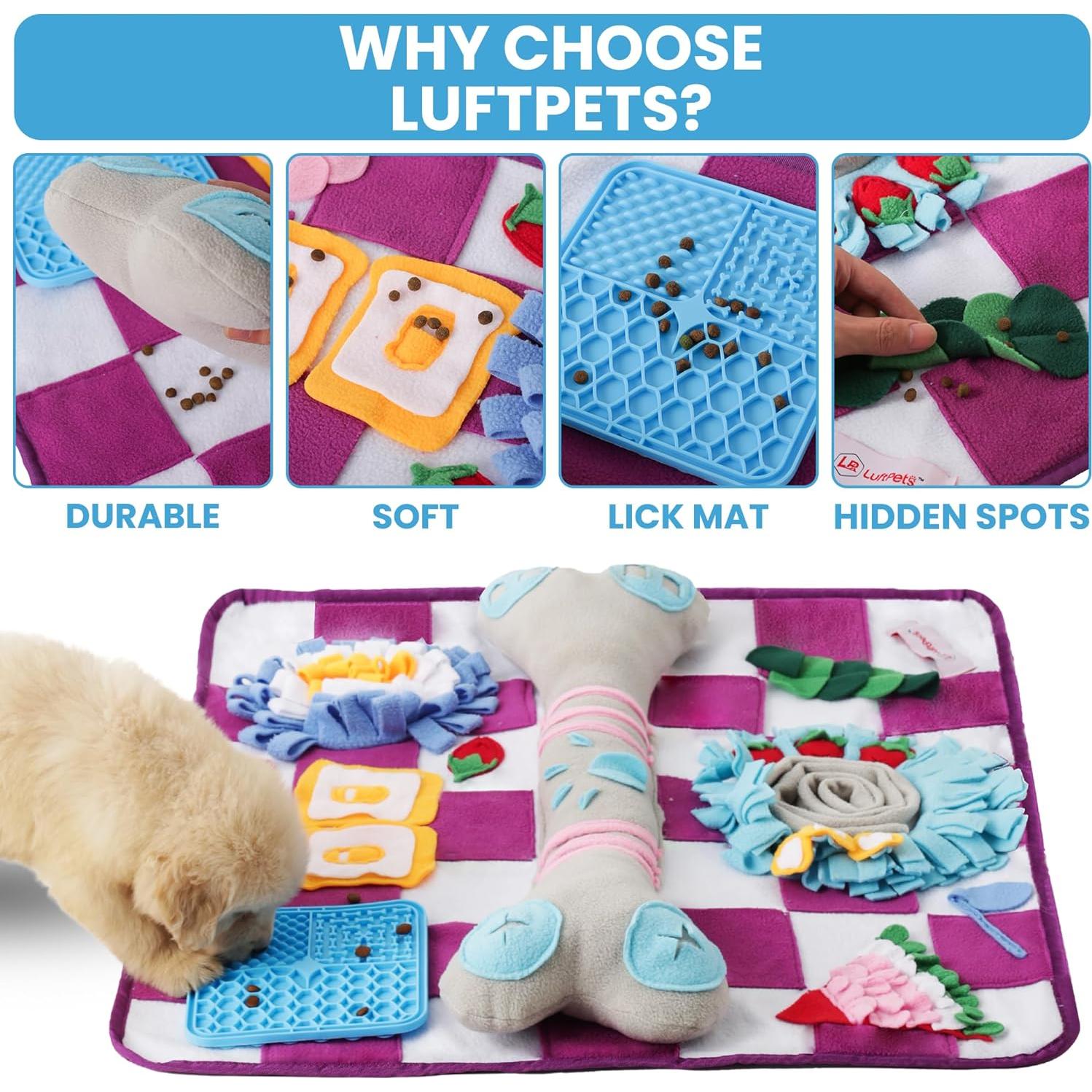 Alfombra de Olfateo para Perros Luftpets 48x48cm Antideslizante