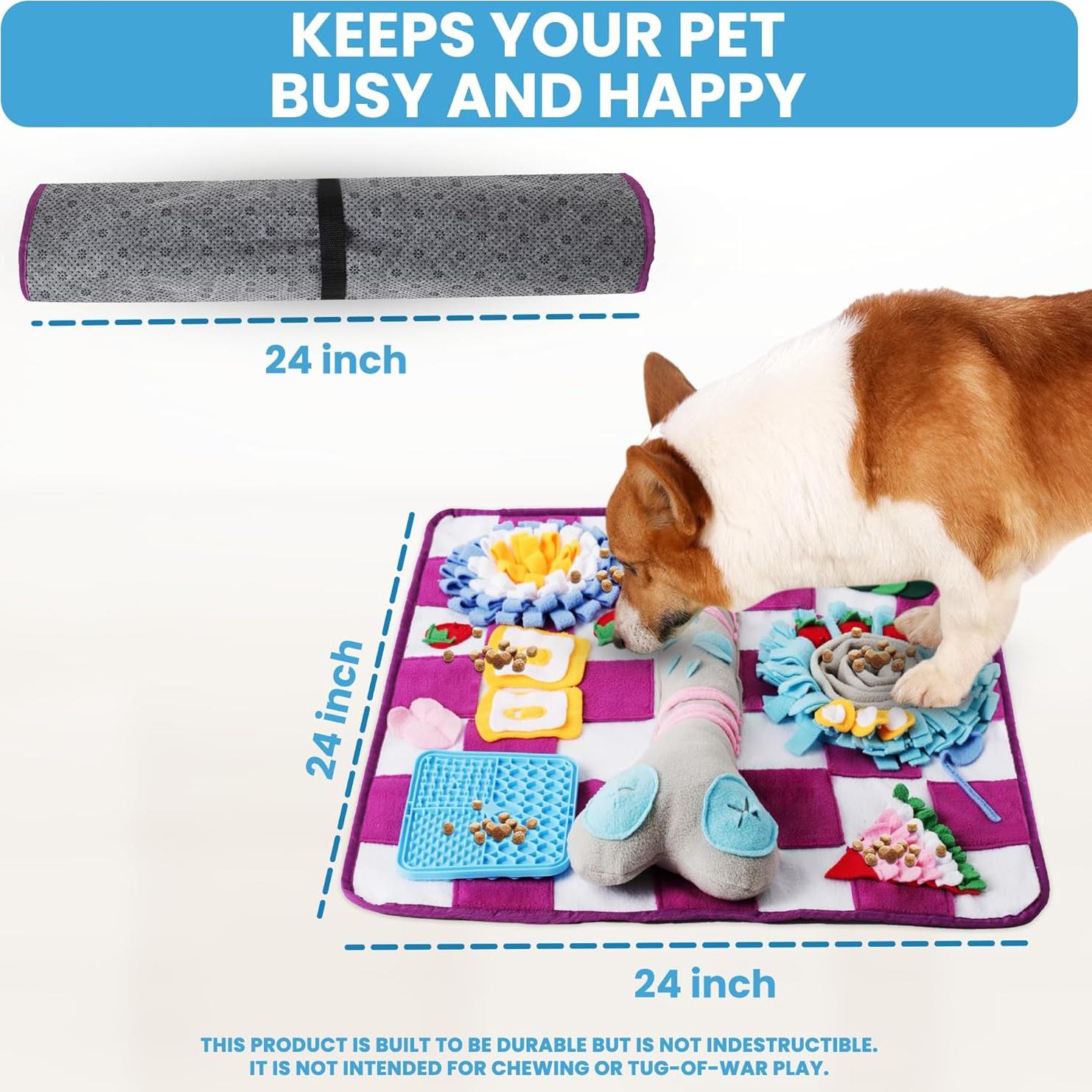 Alfombra de Olfateo para Perros Luftpets 48x48cm Antideslizante