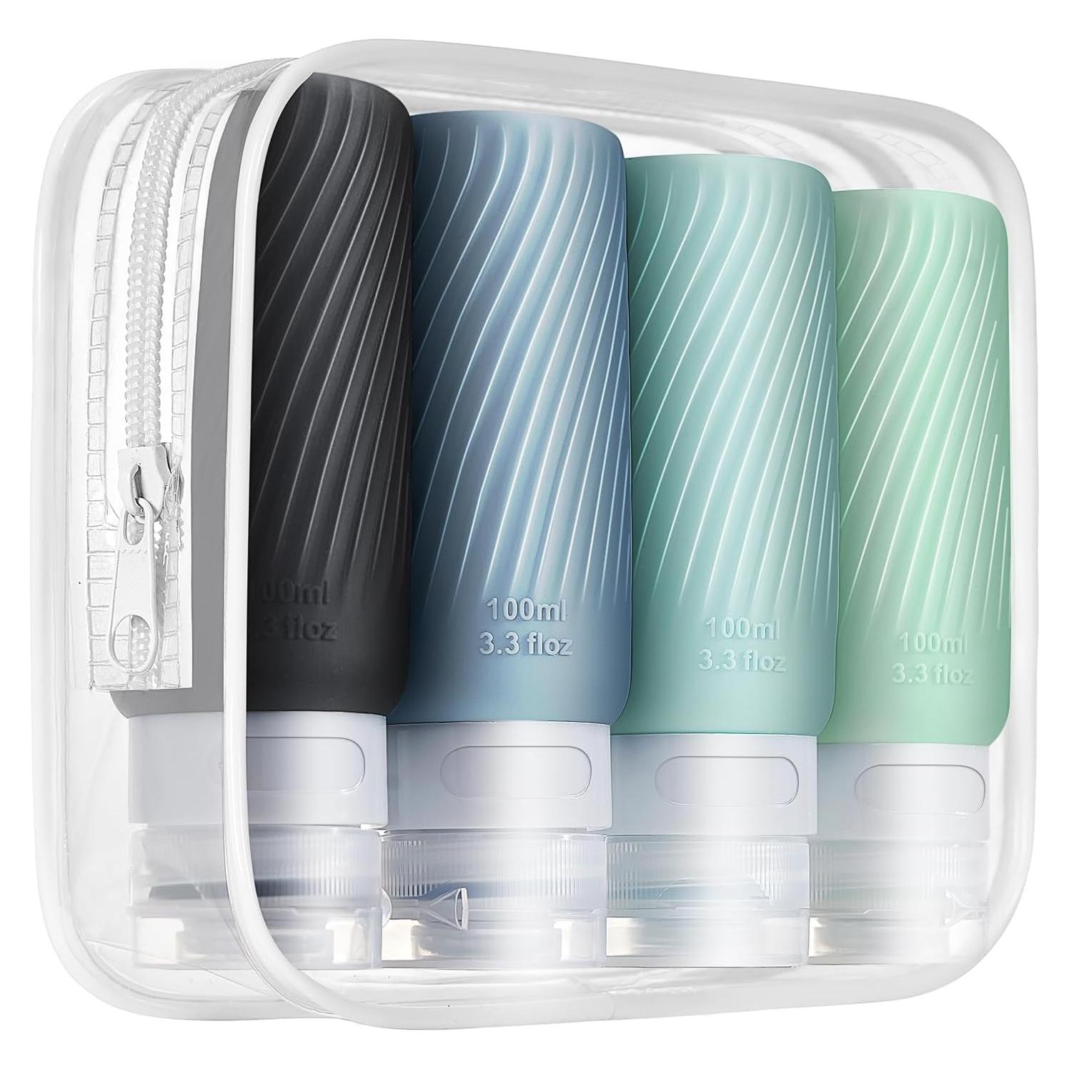 Botellas de viaje a prueba de fugas SiliconeWave 89 ml