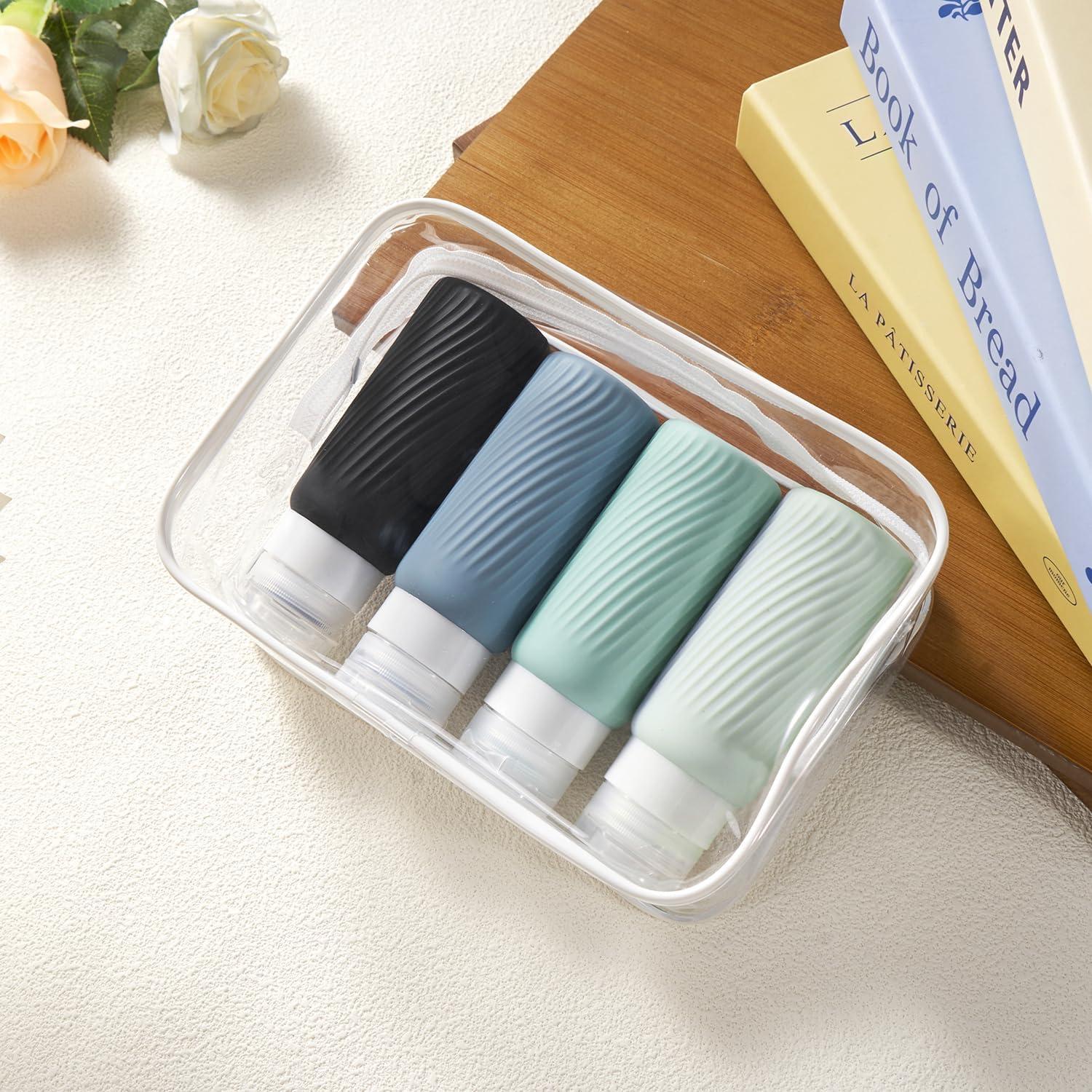 Botellas de viaje a prueba de fugas SiliconeWave 89 ml