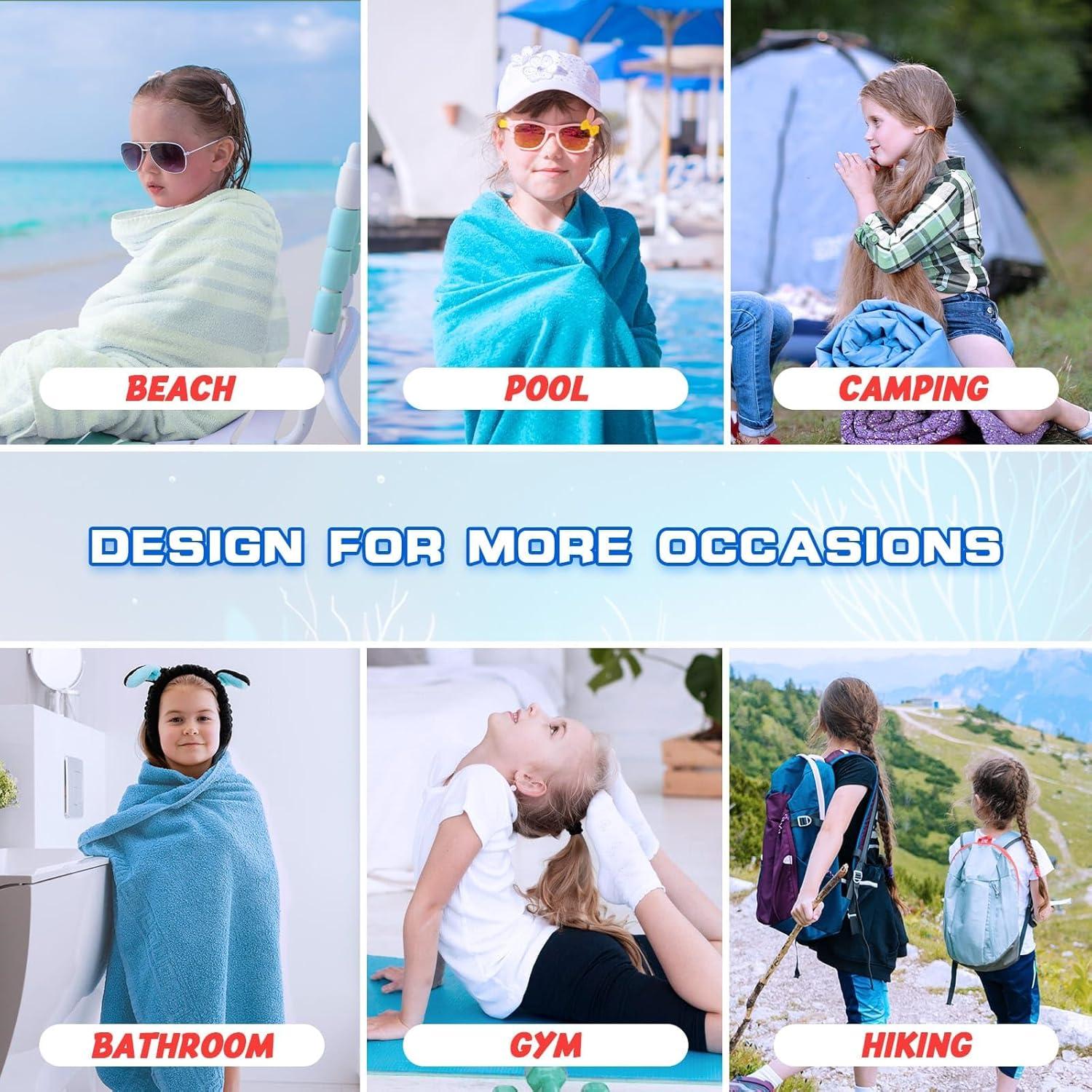 Toalla de Playa WERNNSAI Axolote 76.2x152.4 cm Ultra Absorbente