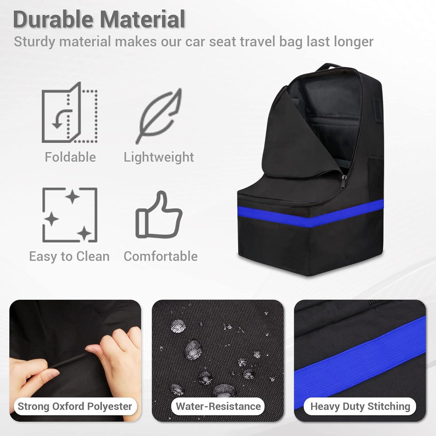 Bolsa de Viaje Acolchada ProFaster para Asiento de Auto Azul