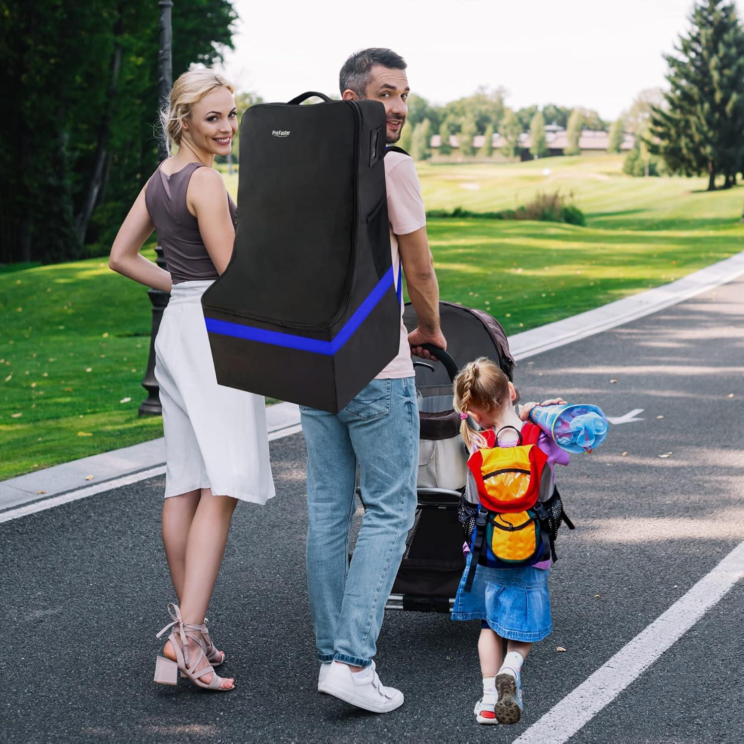 Bolsa de Viaje Acolchada ProFaster para Asiento de Auto Azul