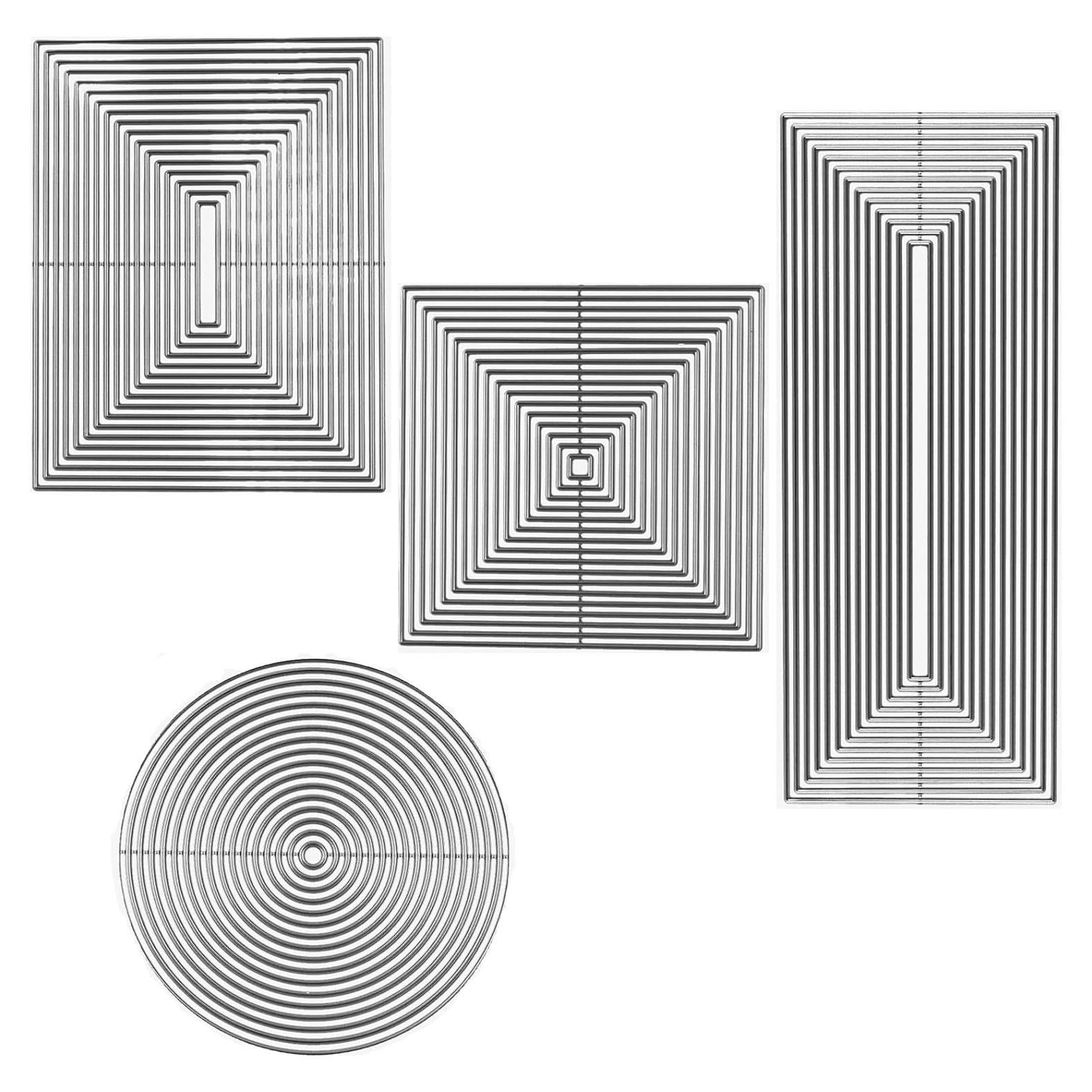 Juego de 4 Troqueles de Corte de Metal CYFUN para Manualidades