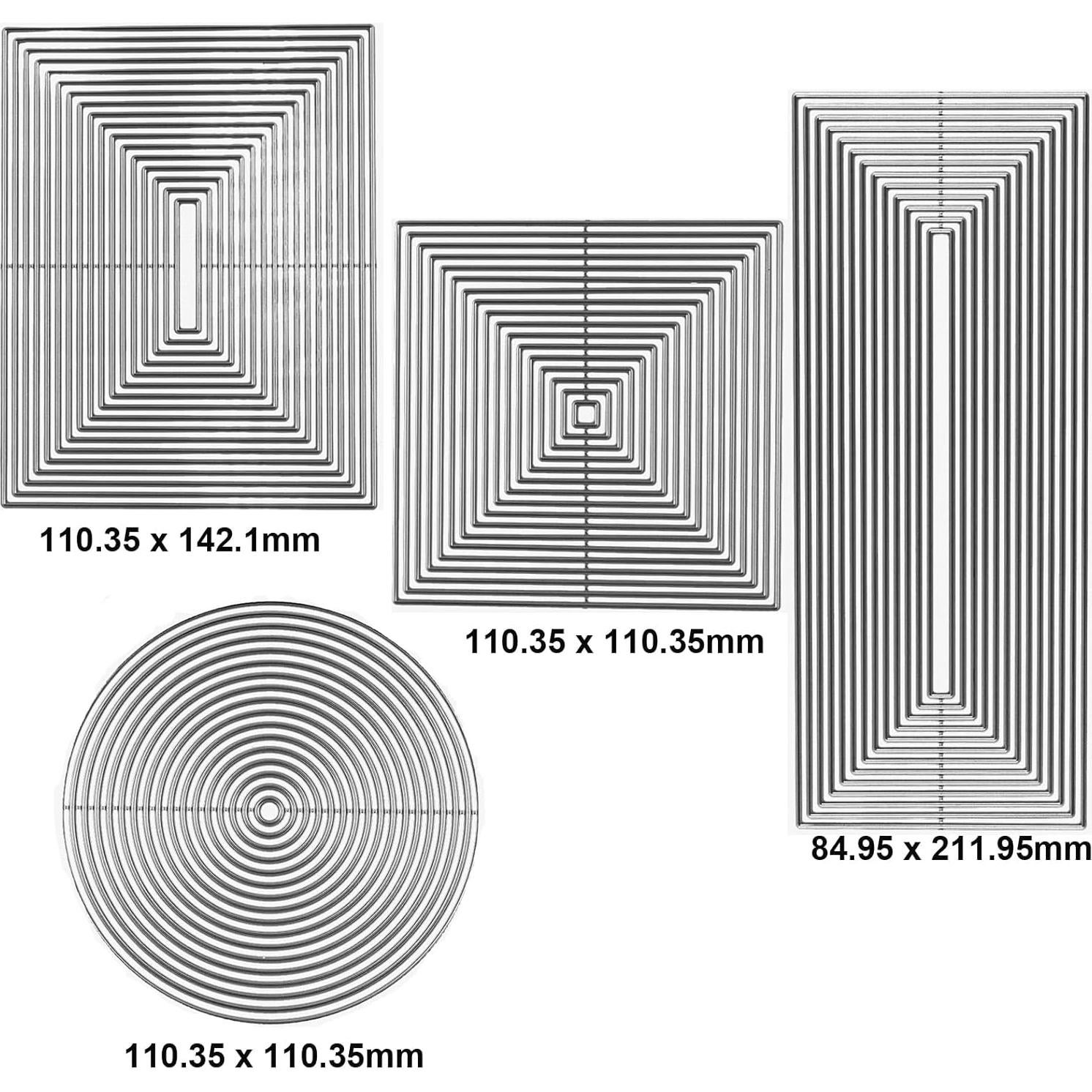 Juego de 4 Troqueles de Corte de Metal CYFUN para Manualidades