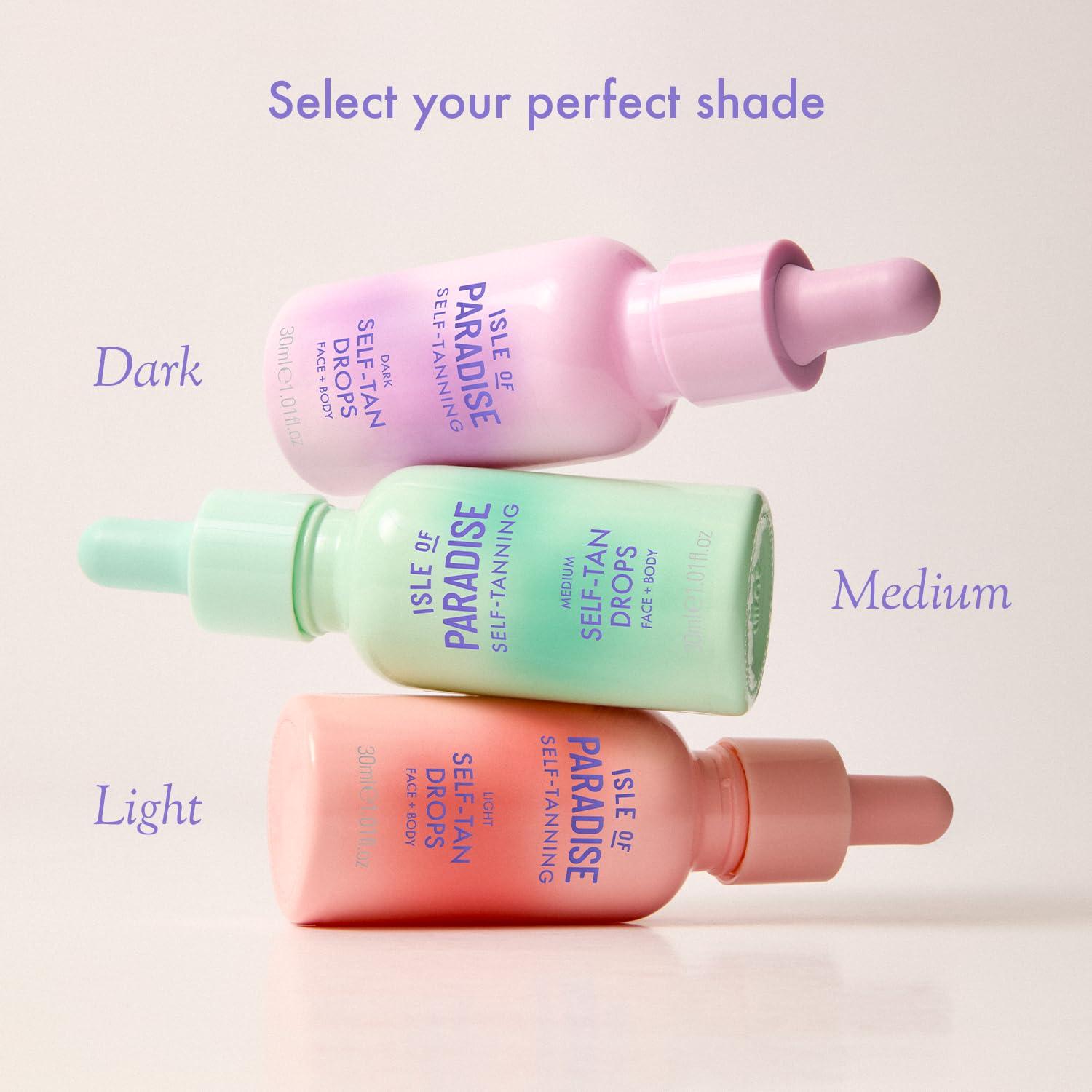 Gotas de Bronceado Facial y Corporal Isla del Paraíso 30mL