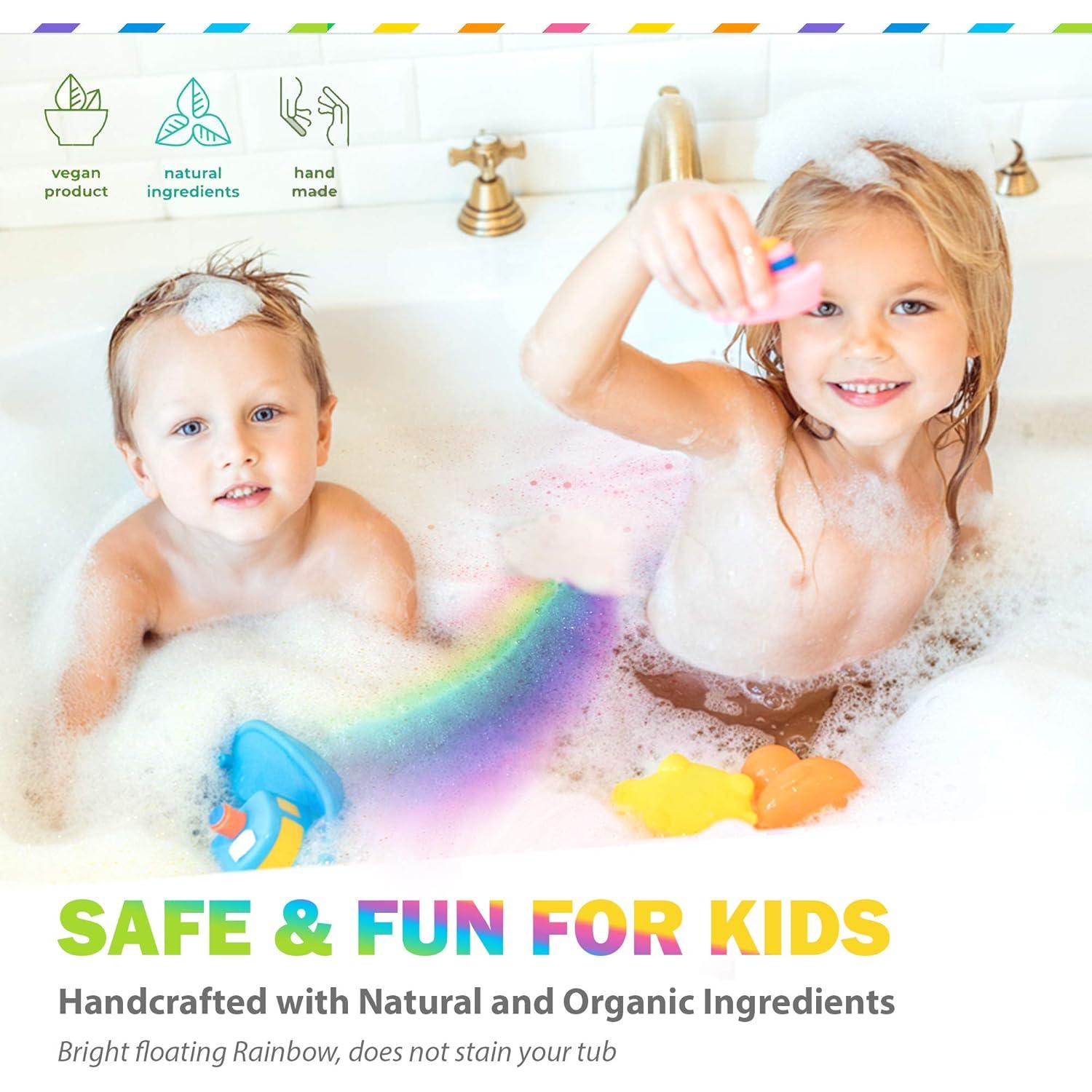 Bombas de Baño Mágicas Arcoíris 5oz - Mineral Me California