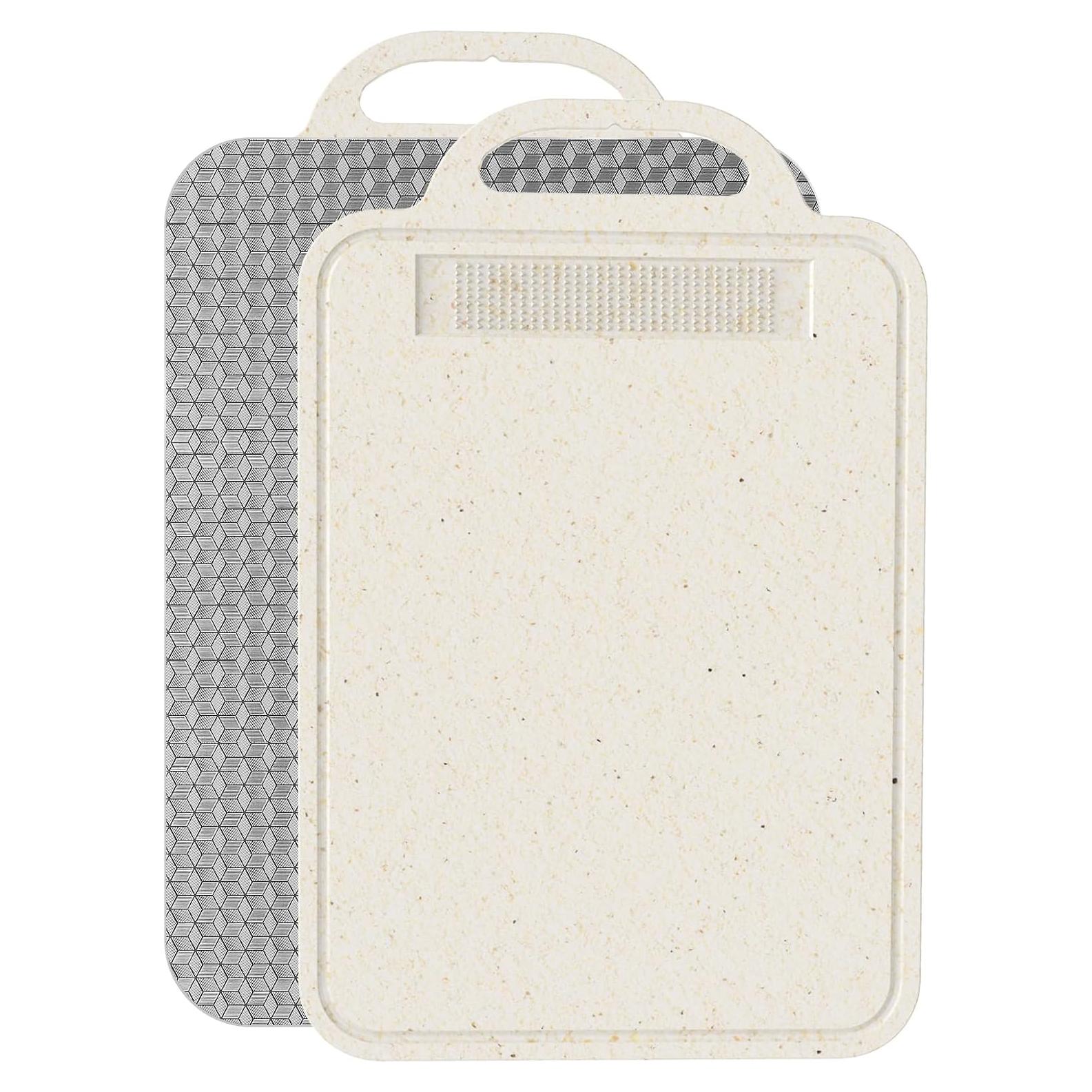 Tabla de Cortar Doble Cara Laokiiy Titanio 35.8x24.9 cm