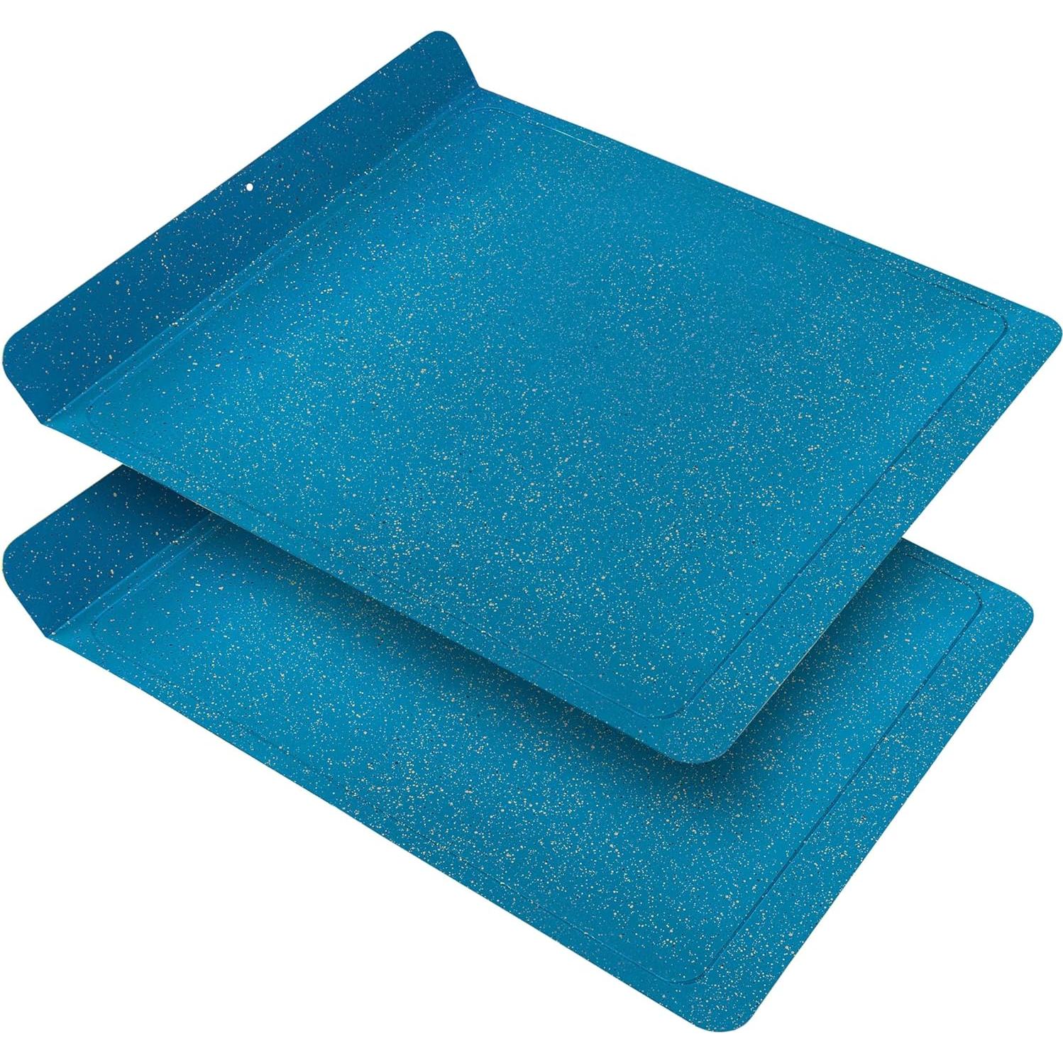 Bandeja para Hornear CasaWare 2pc Cerámica Antiadherente 31.75x35.56cm Azul
