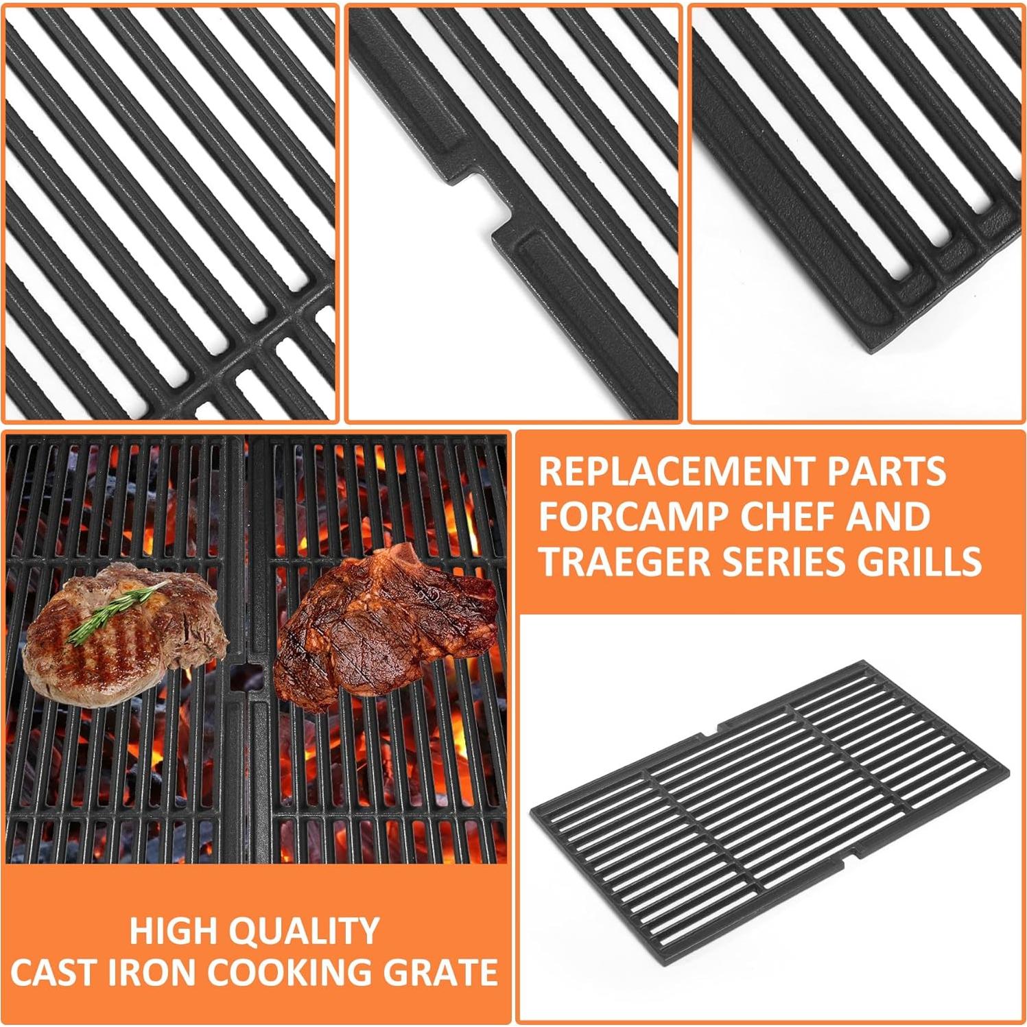 Rejilla de Hierro Fundido Camp Chef PG24 - 2 Unidades 26.67x49.53cm