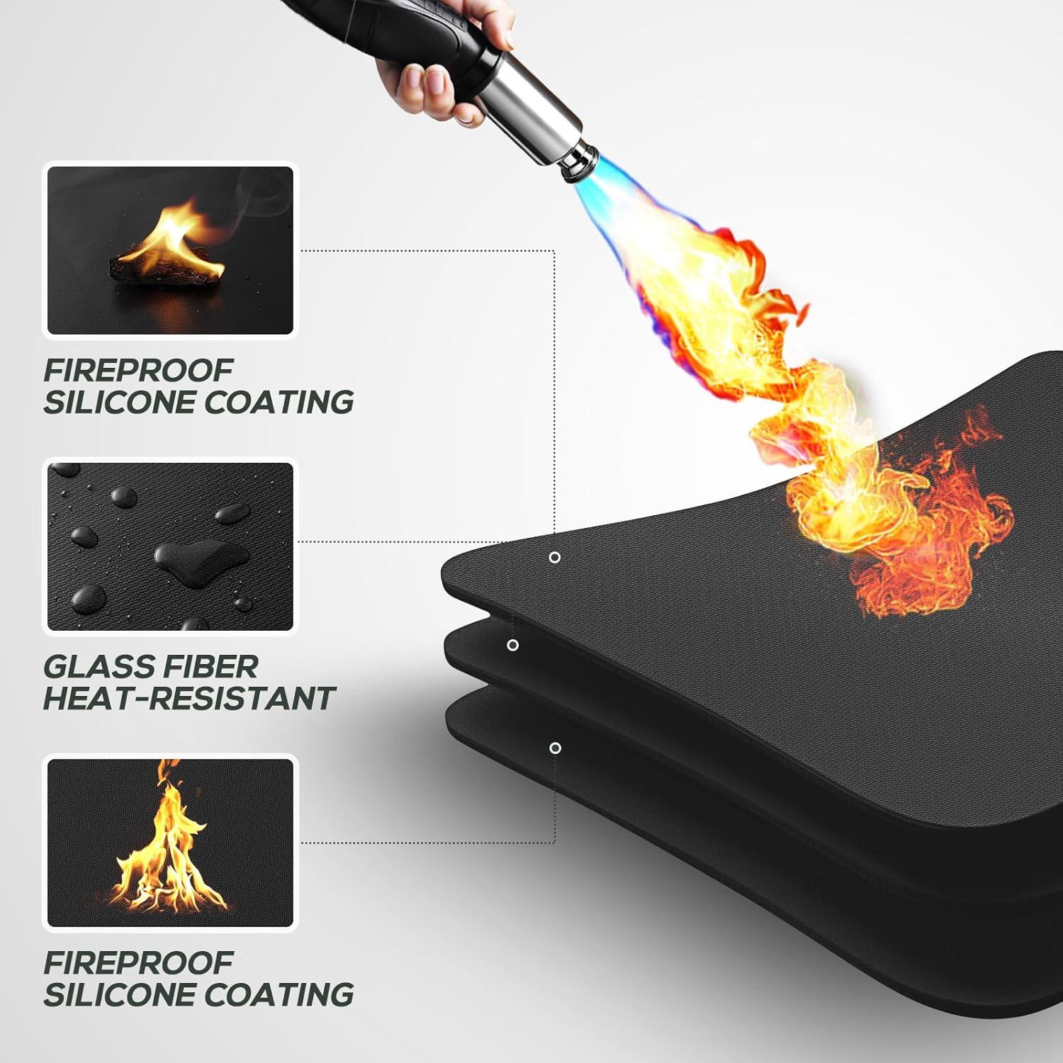 Manta Ignífuga Redonda FIREWESS 61 cm para BBQ y Fogatas