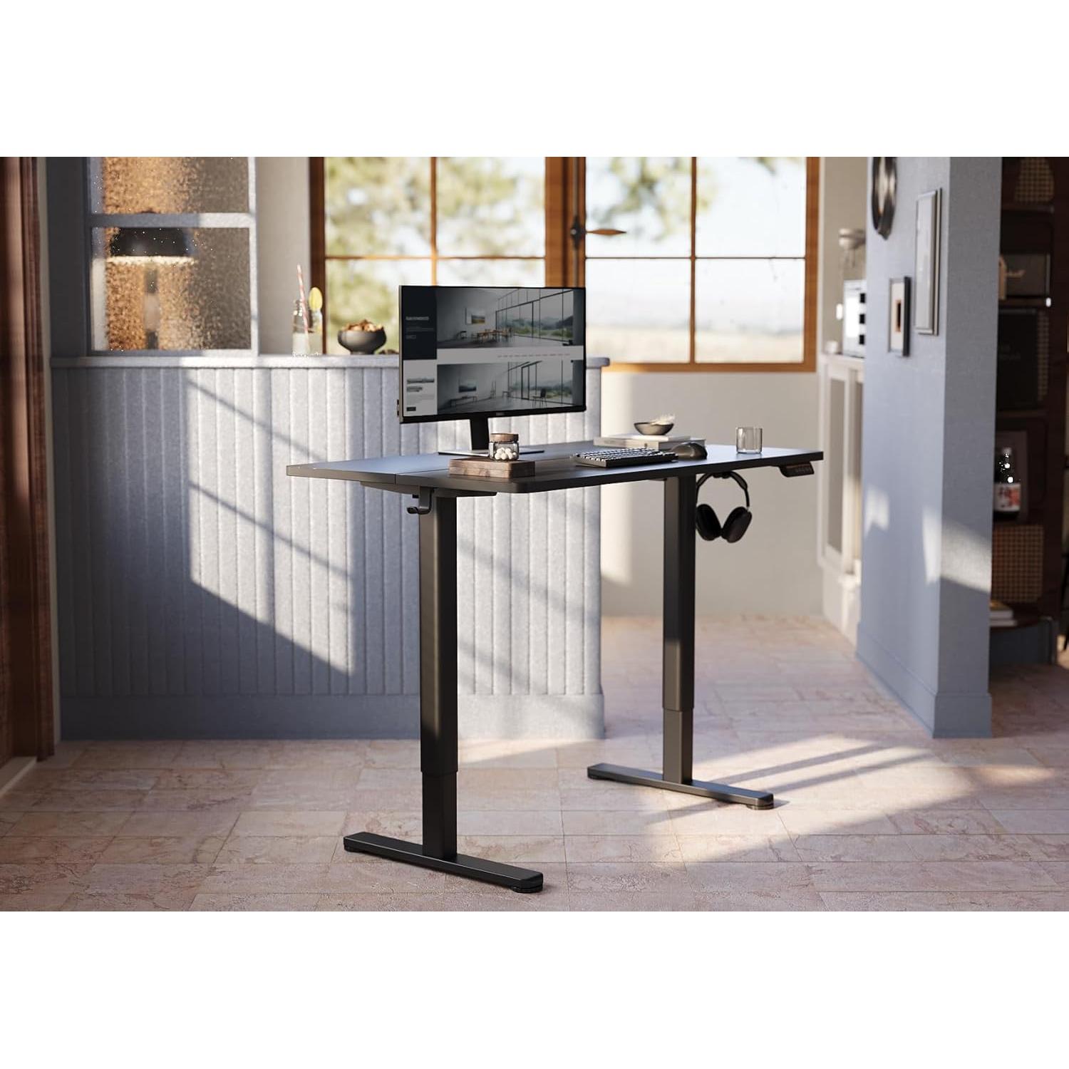 Escritorio de pie eléctrico YDN negro 40x24" ajustable altura