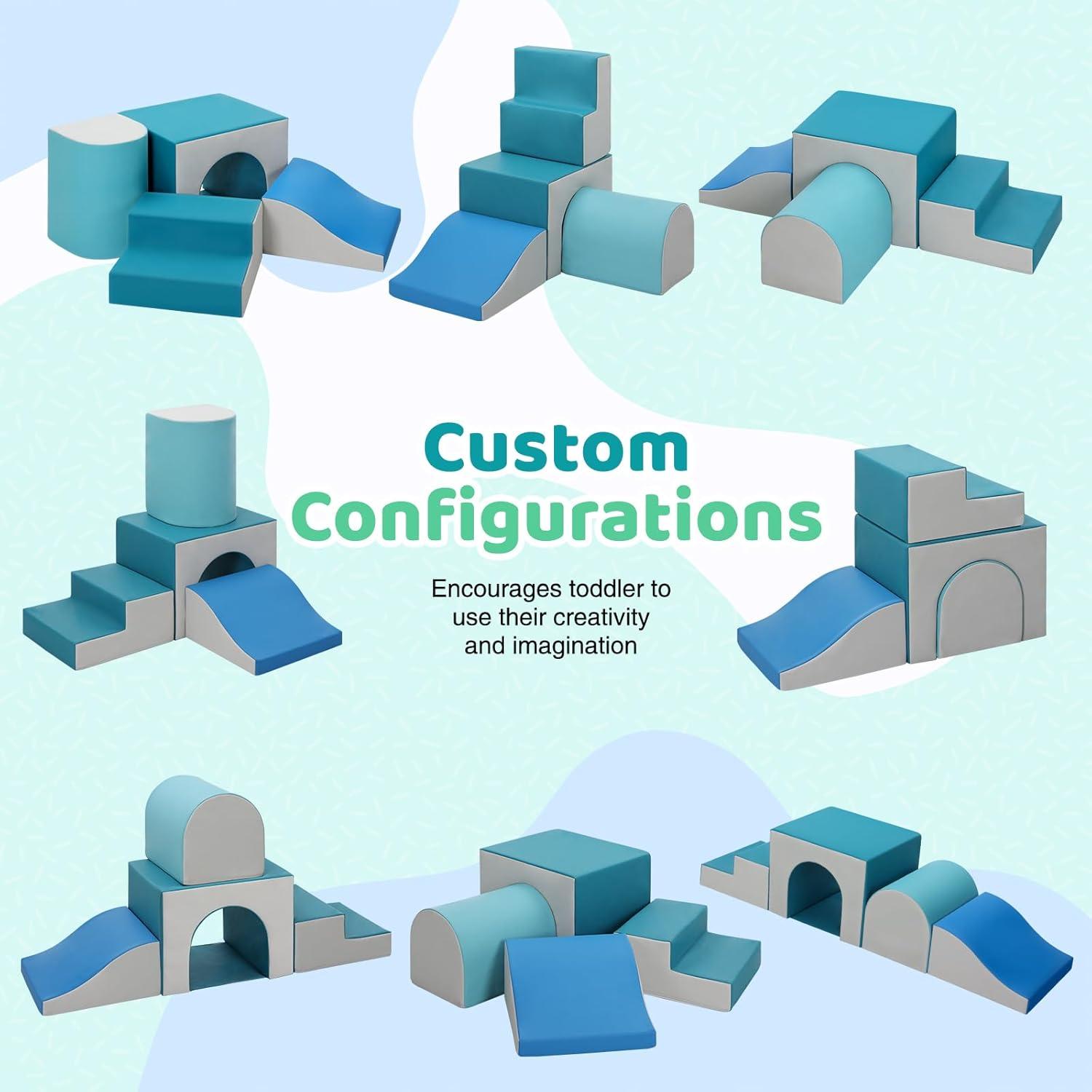 Bloques de Escalada de Espuma Sumbababy 4 Piezas con Túnel