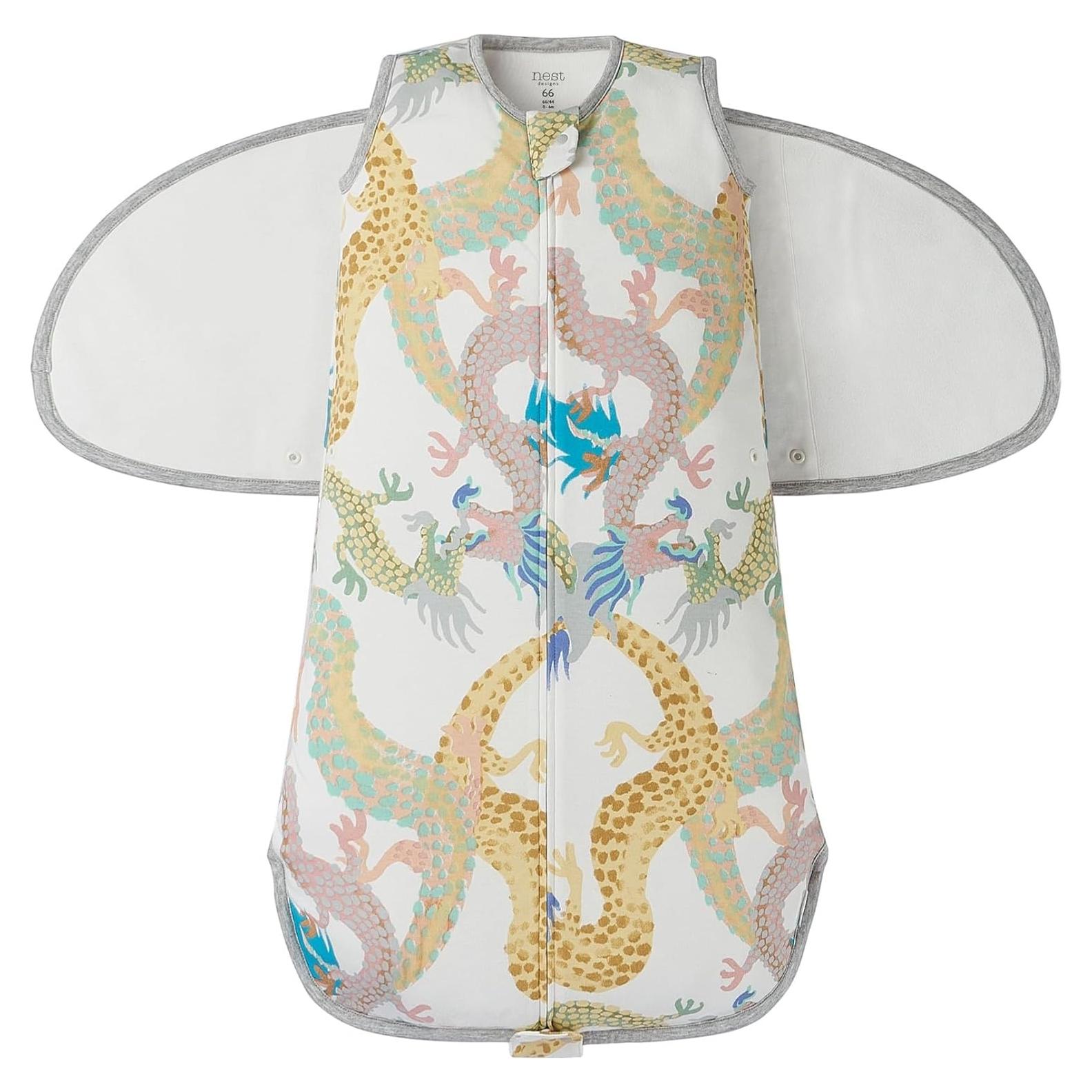 Saco de Sueño Algodón Orgánico Nest Designs 0-6M Danza del Dragón