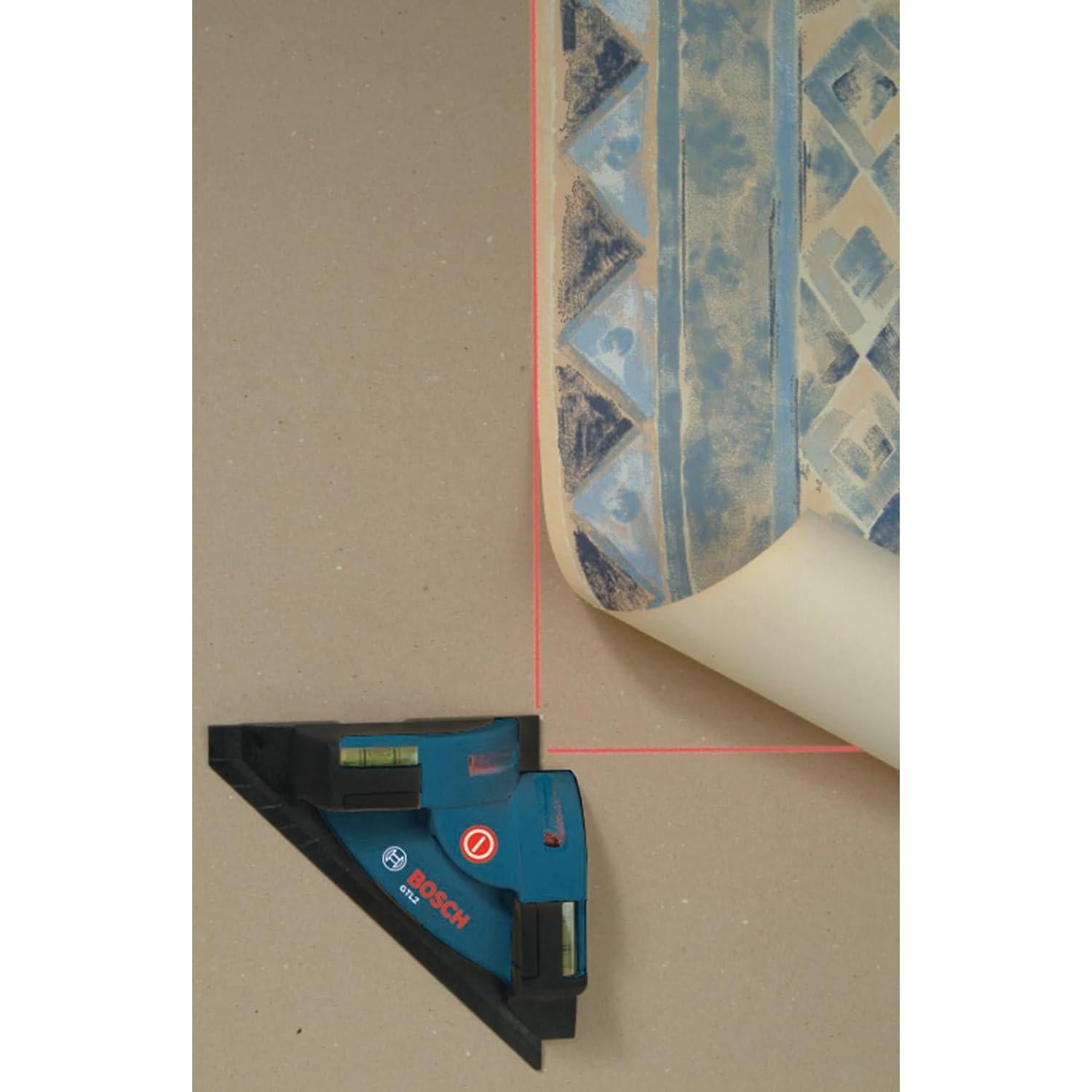 Nivel Láser Cuadrado BOSCH GTL2 con Tiras Adhesivas