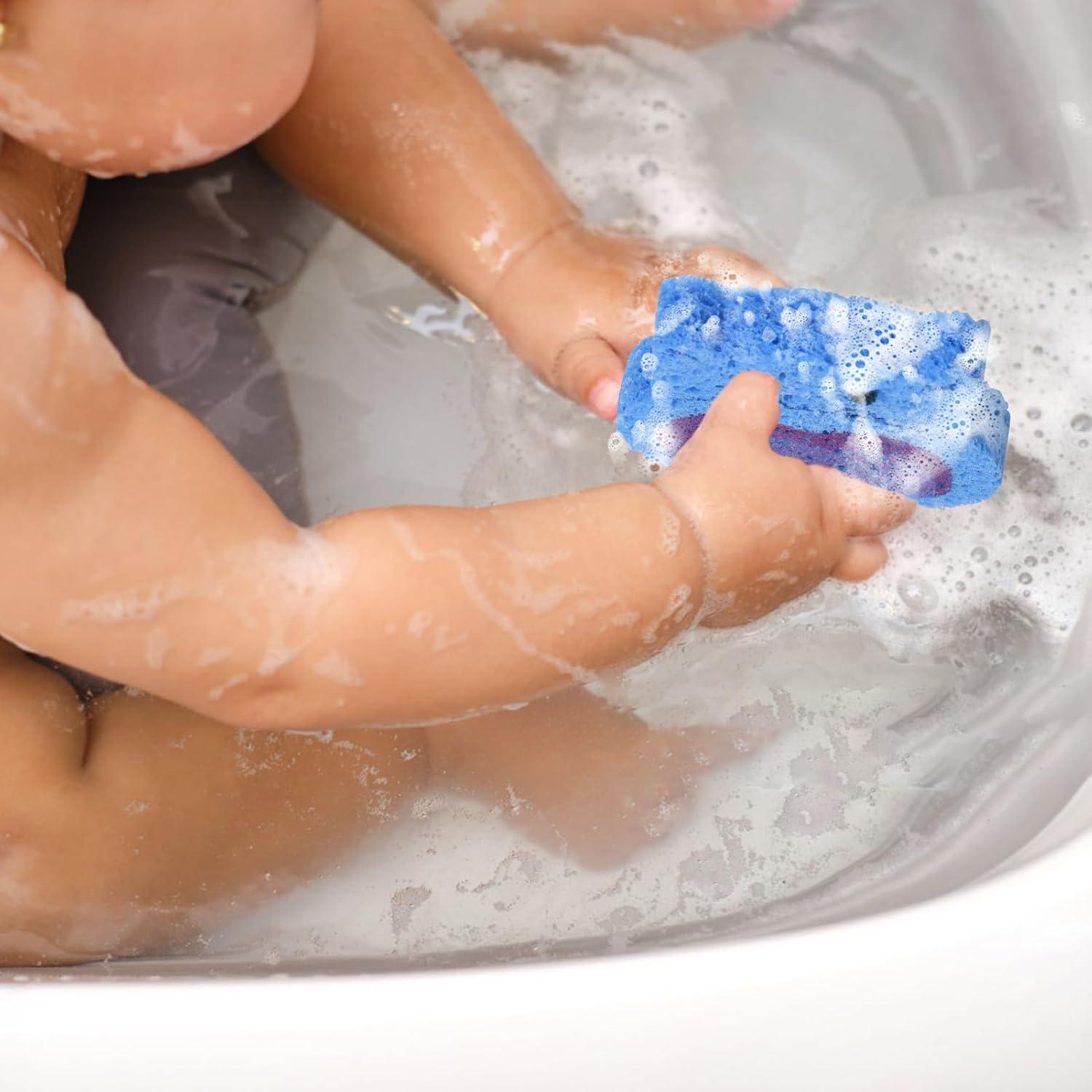 Esponjas de Baño para Niños Pumwoy 4 Pcs Animales Coloridos