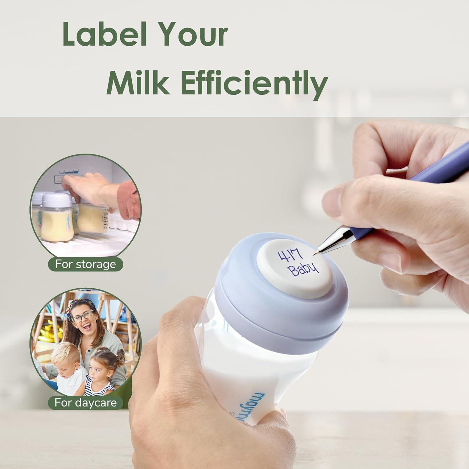 Tapa de Tornillo Maymom Azul Claro x6 para Botellas Avent