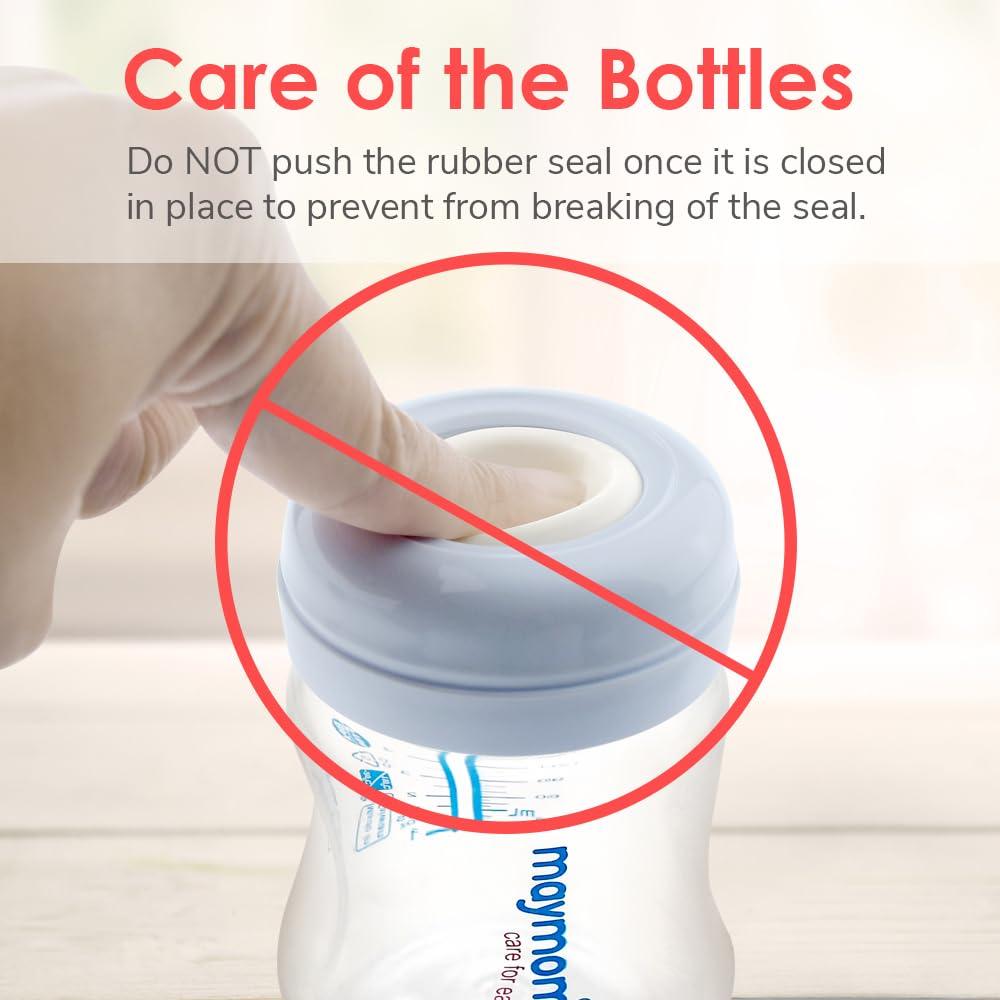 Tapa de Tornillo Maymom Azul Claro x6 para Botellas Avent